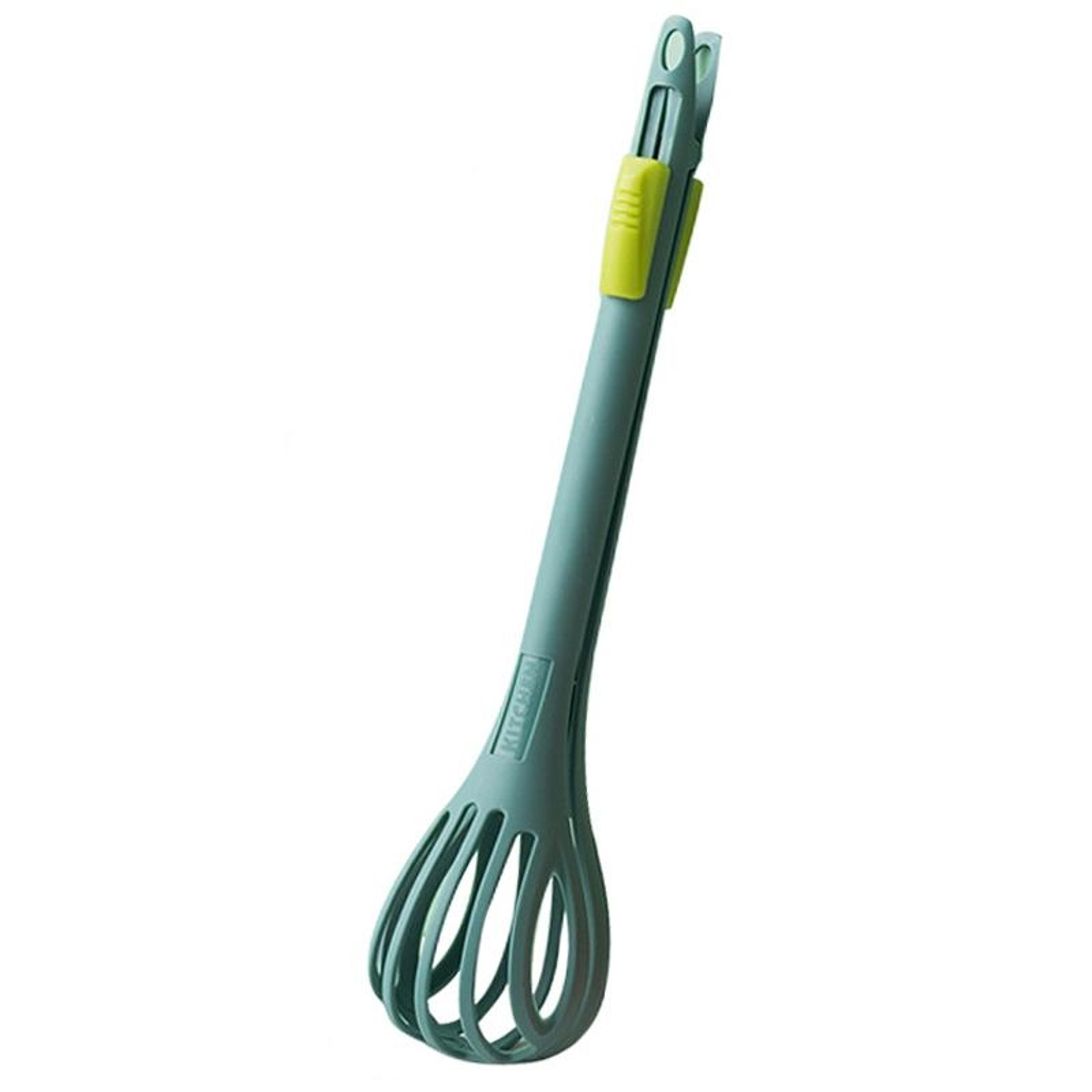manual egg whisk and food tongs multi purpose nylon kitchen baking tool