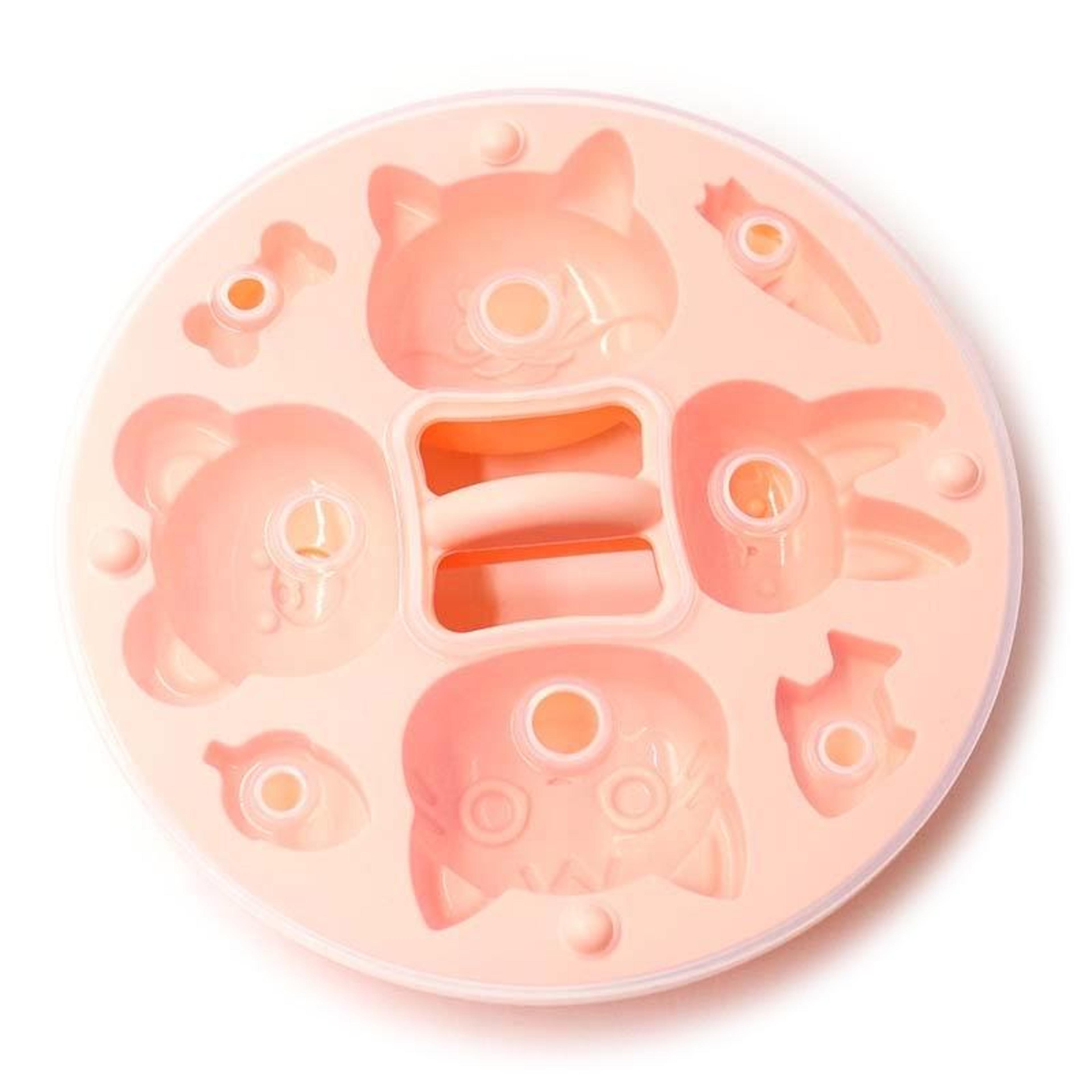 animal shape silicone baby food mold with lid reusable rice cake mold for cakes desserts and steamed treats