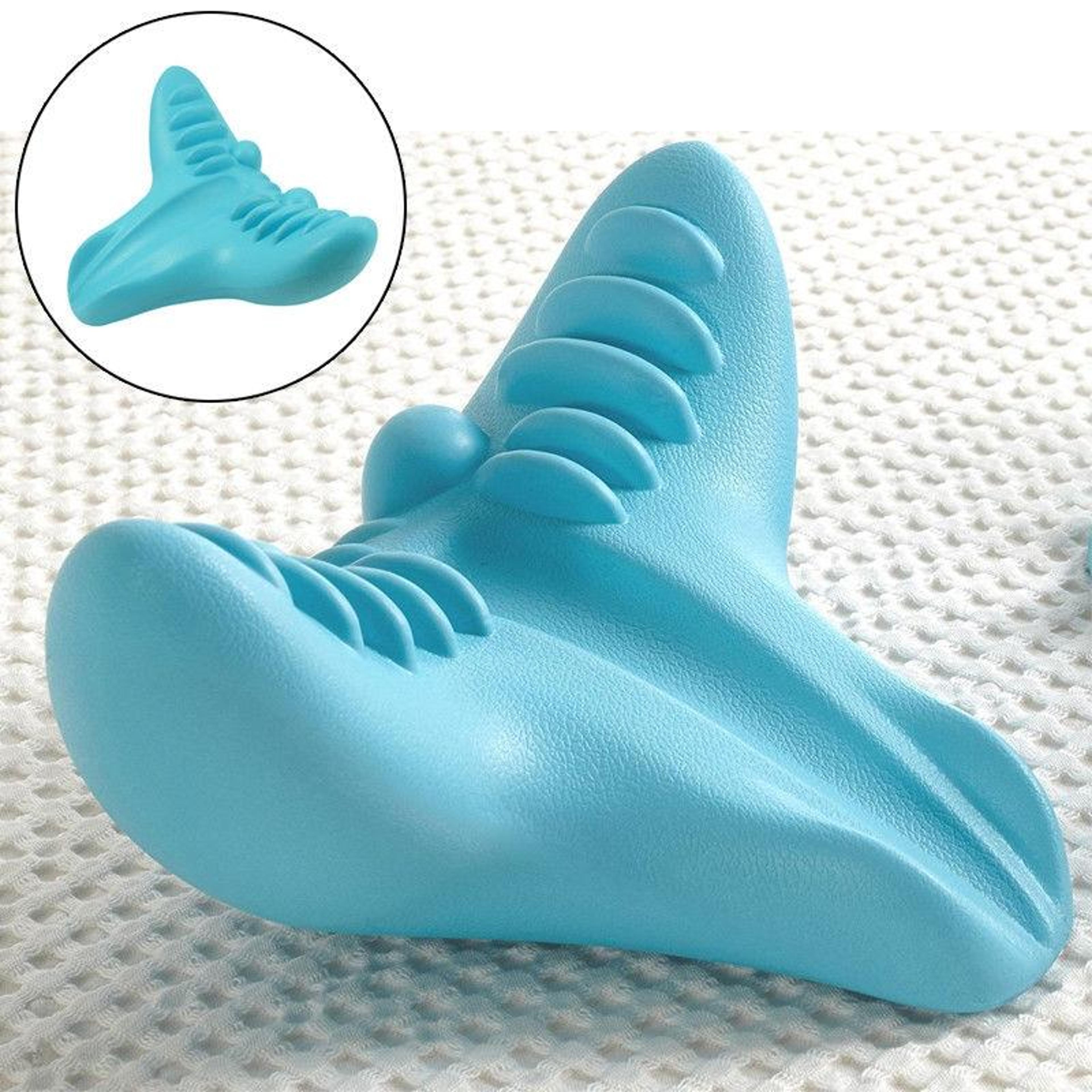acupressure neck relaxer pillow ergonomic cervical traction memory foam neck support