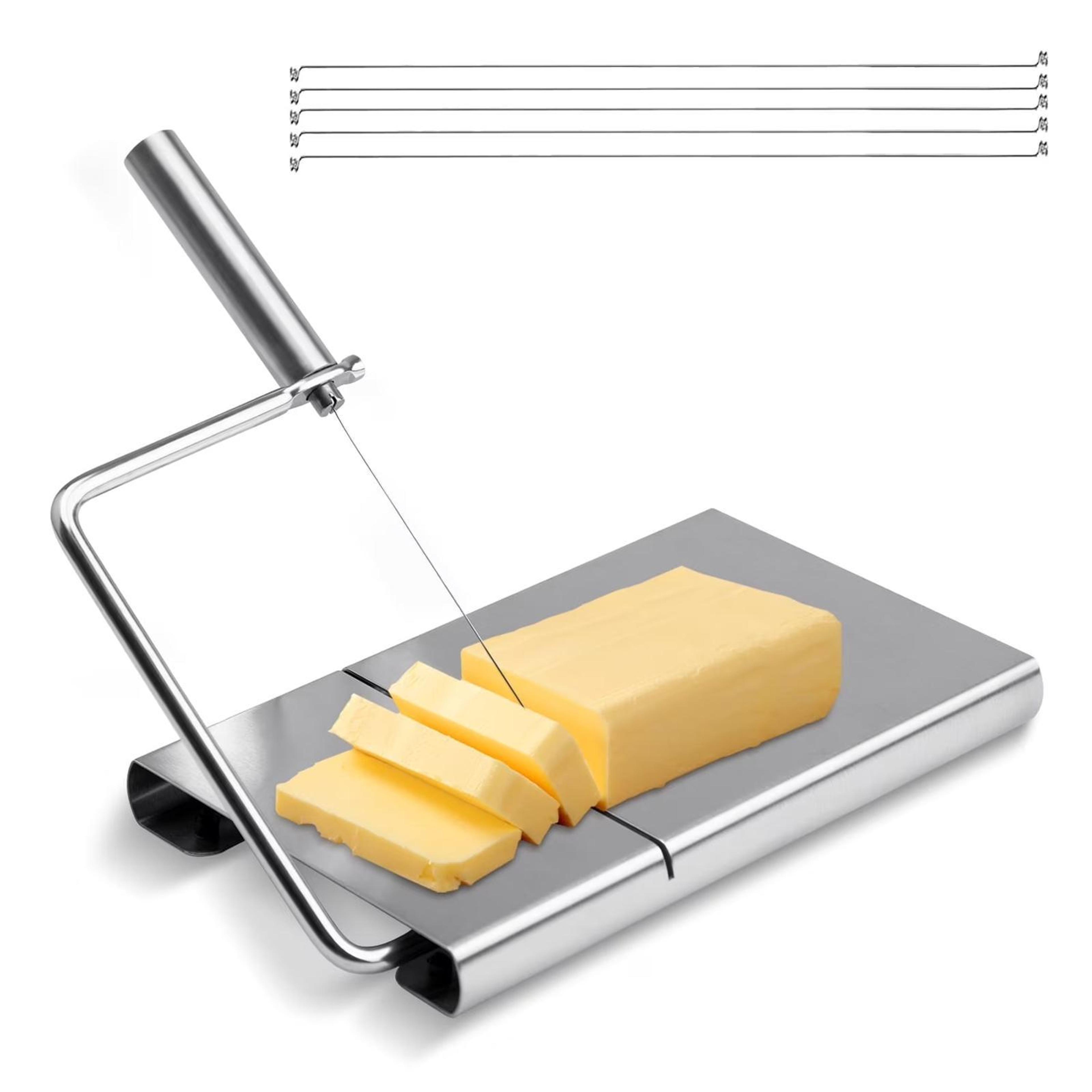 lscook stainless steel cheese slicer multi function cheese cutter for smooth precision slicing