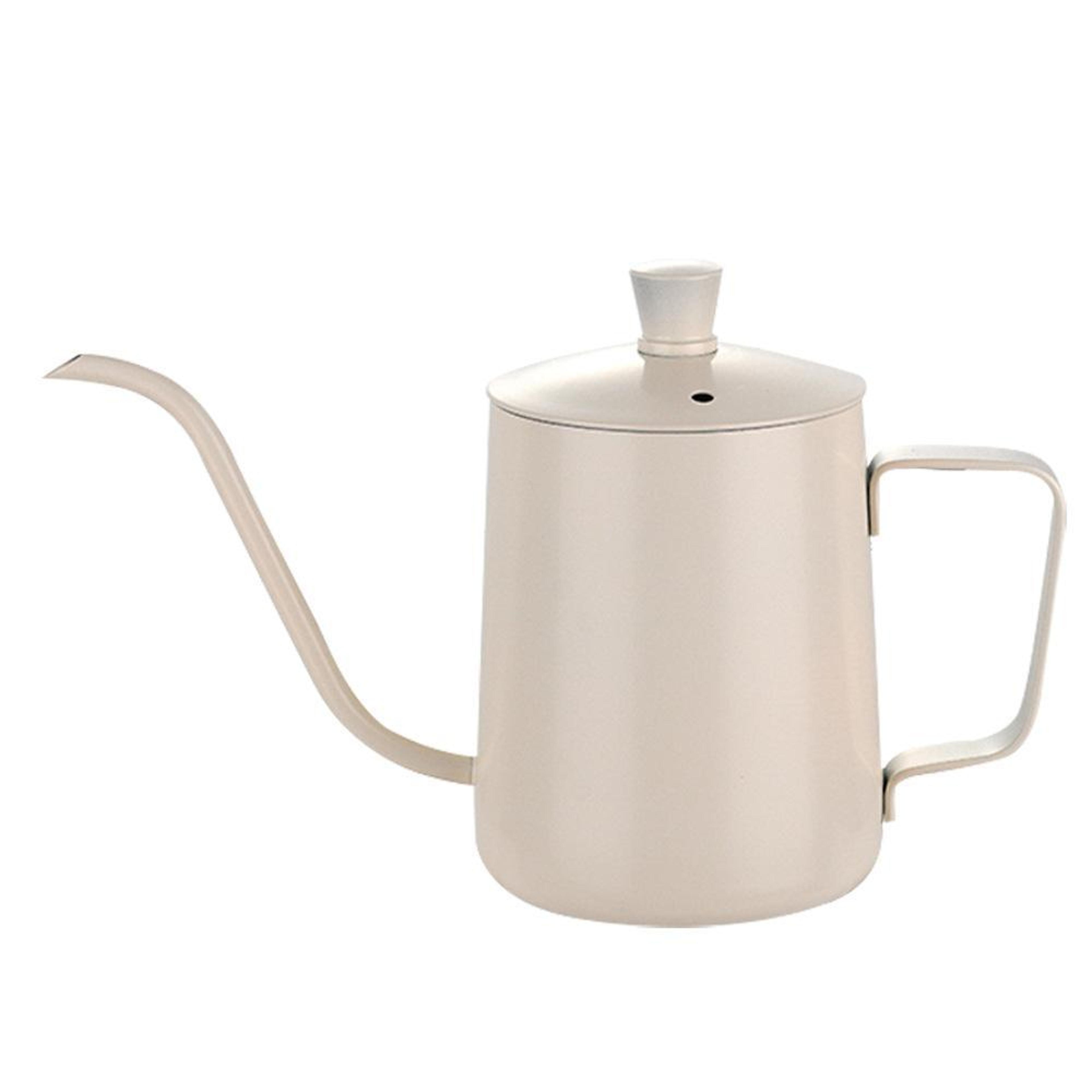 stainless steel pour over coffee pot with swan neck spout for precise brewing