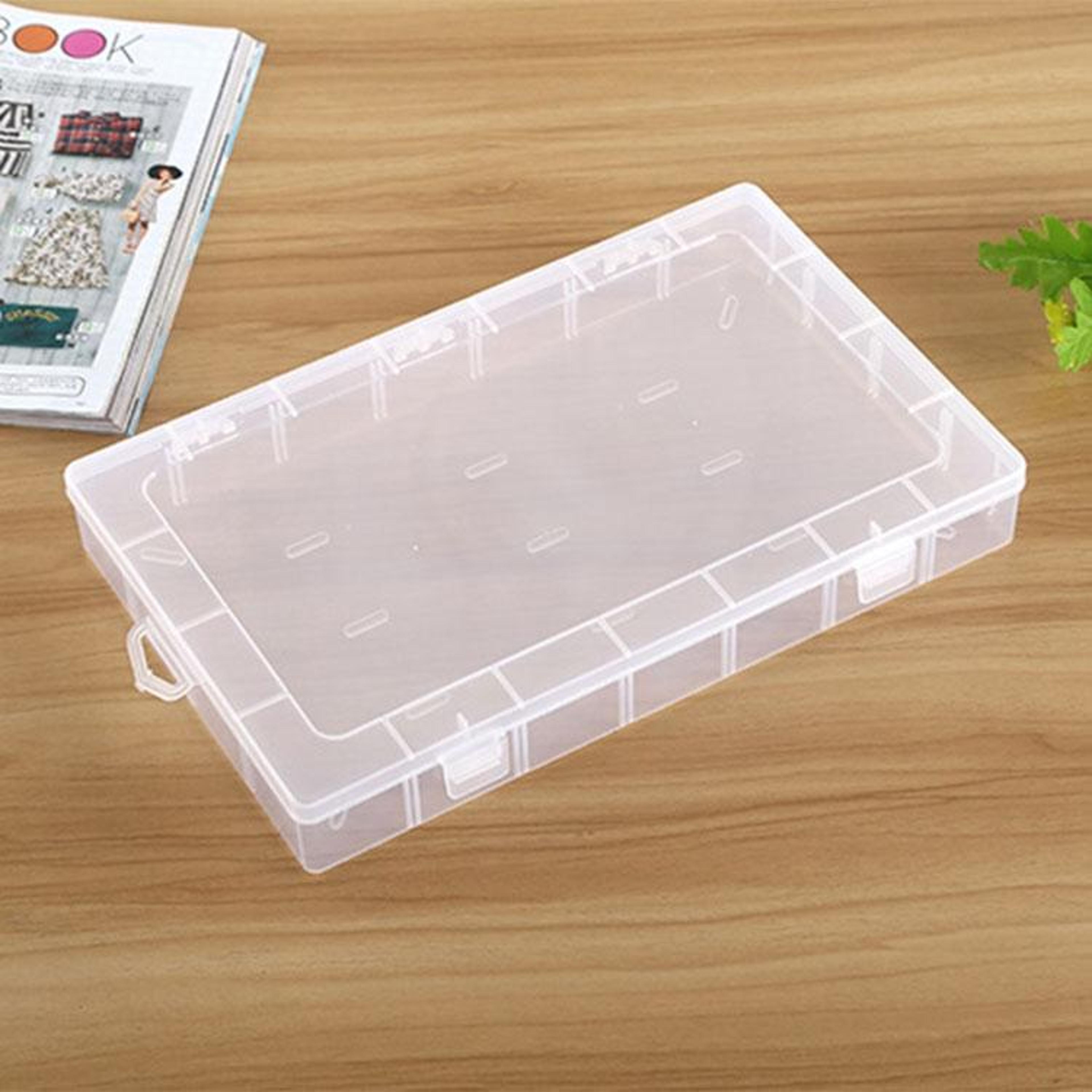 jewelry organizer box with removable dividers clear plastic storage box for small accessories