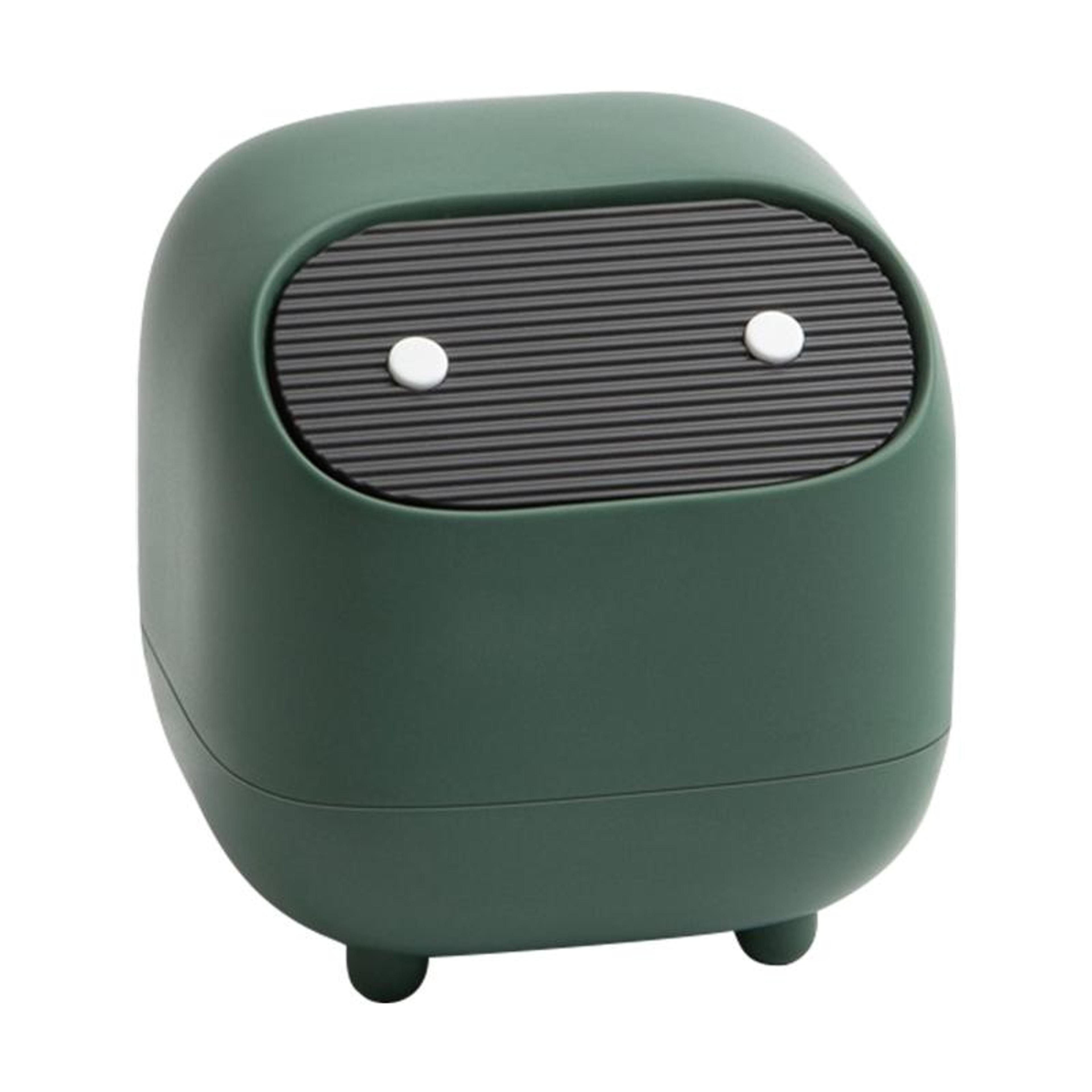 mini desktop trash can with push lid hidden desk trash bin for office home vanity