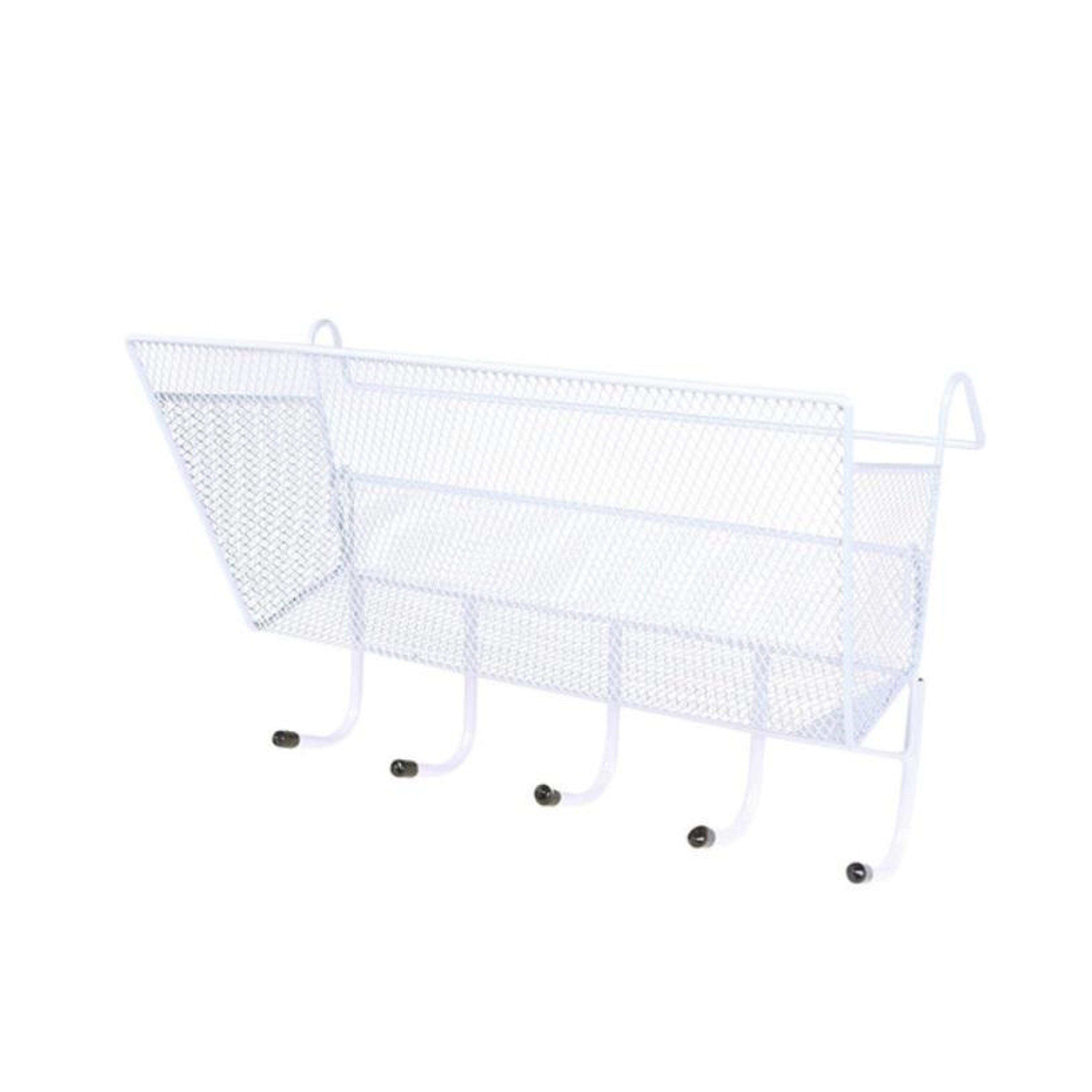 dorm bedside storage rack hanging bedside organizer basket with heavy duty hooks