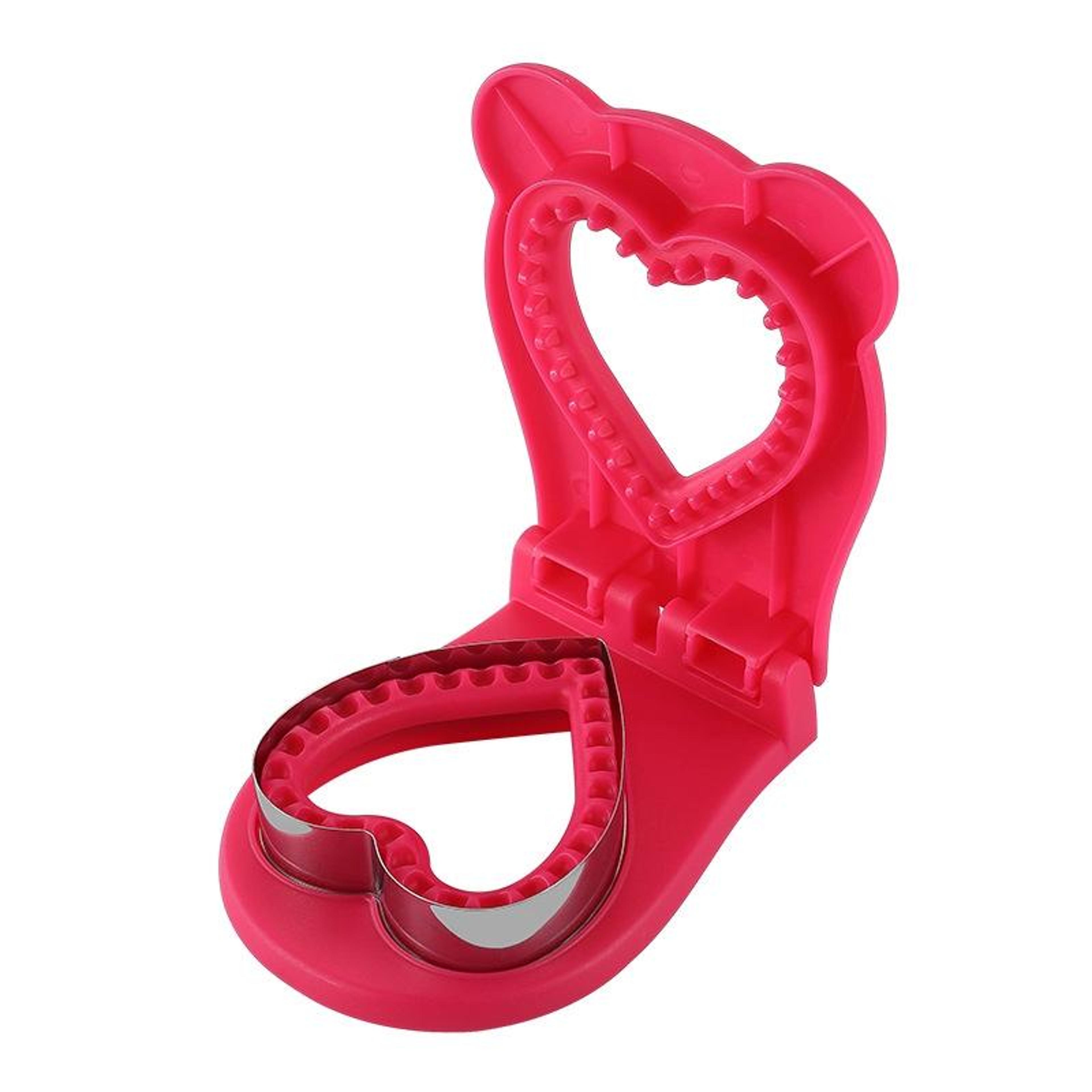 heart sandwich cutter and sealer mold reusable sandwich sealer for diy lunches