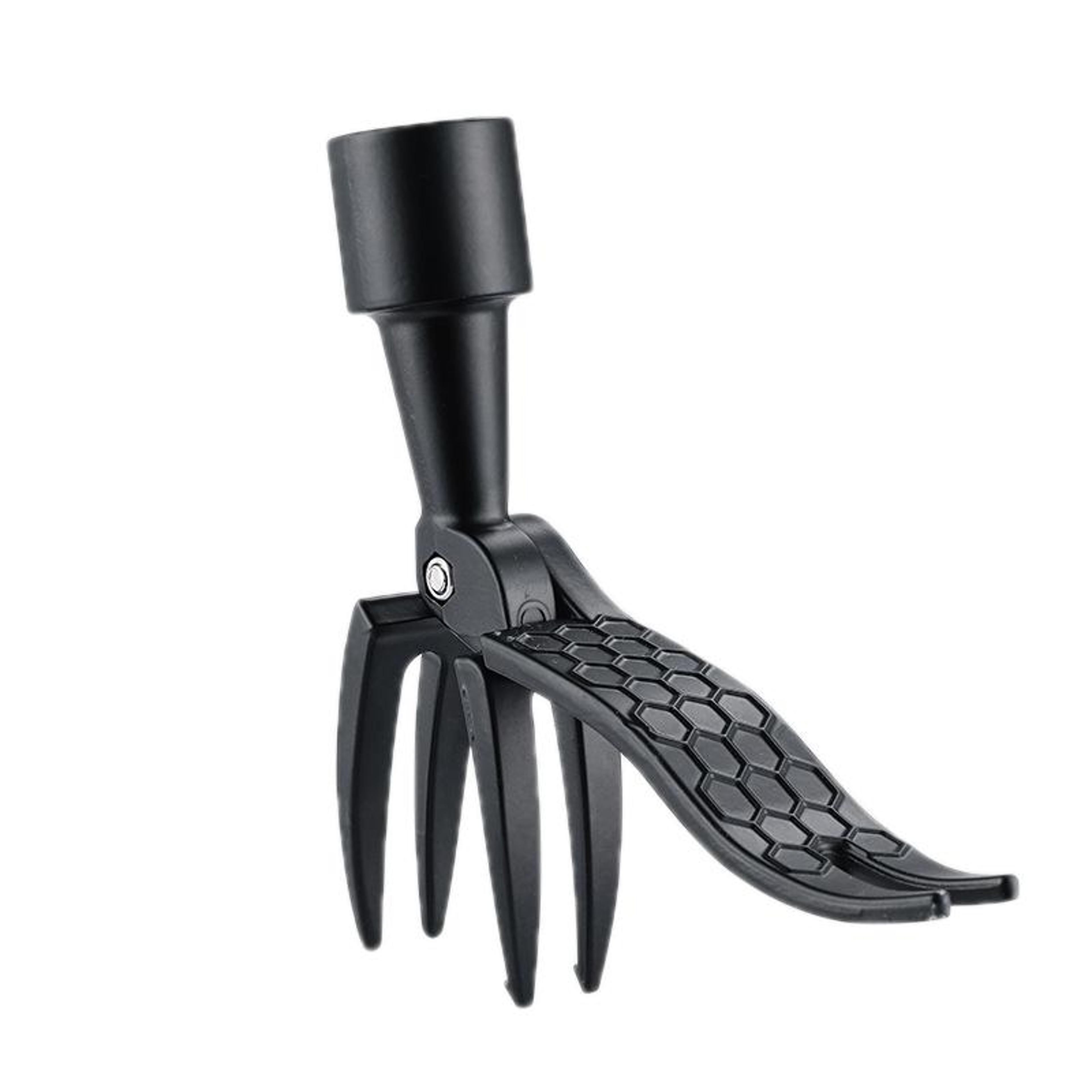 ergonomic stand up weed puller and vertical foot weeding tool