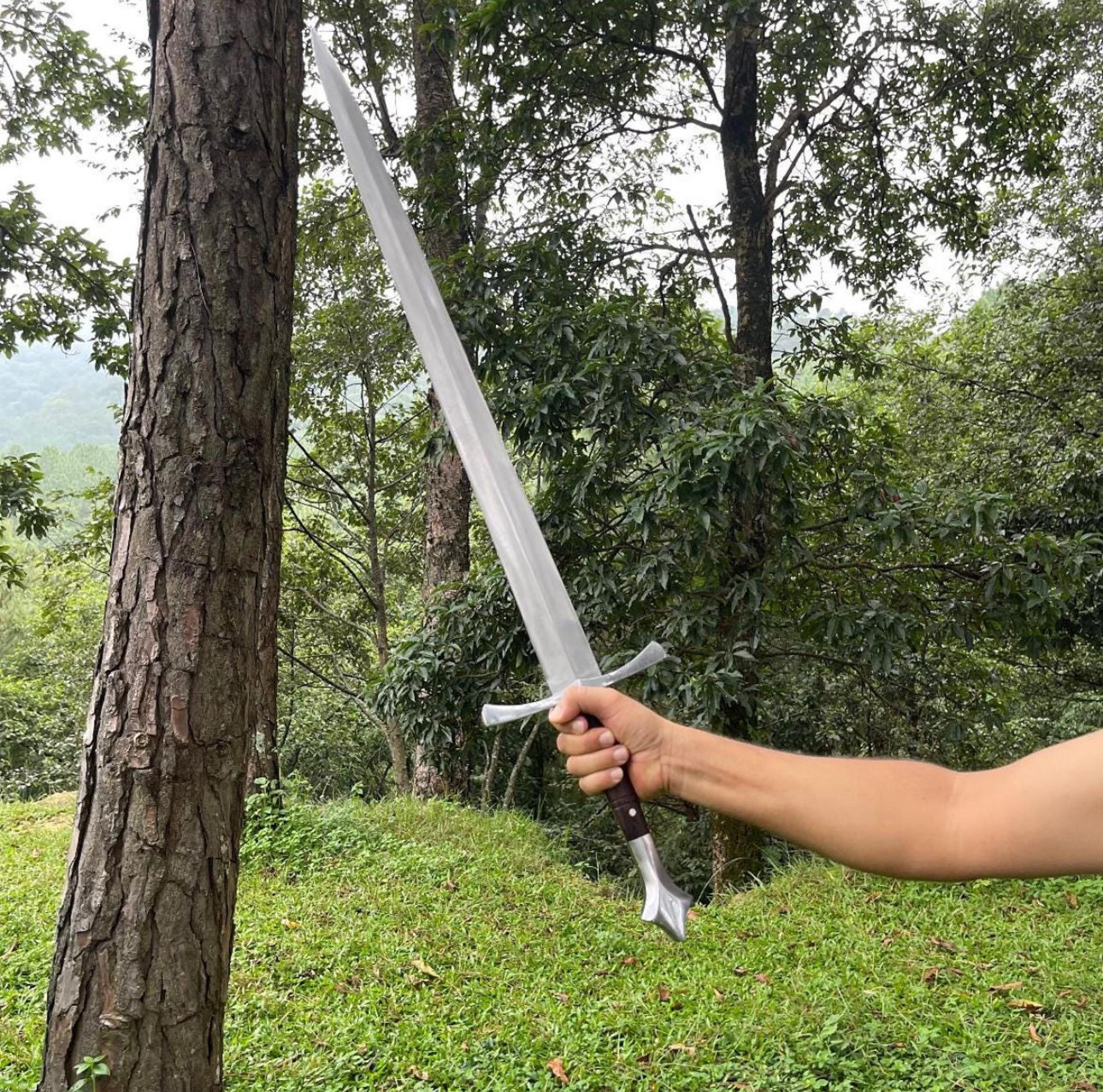 great viking sword 29" straight long sword, 5160 carbon steel sword gifts for him