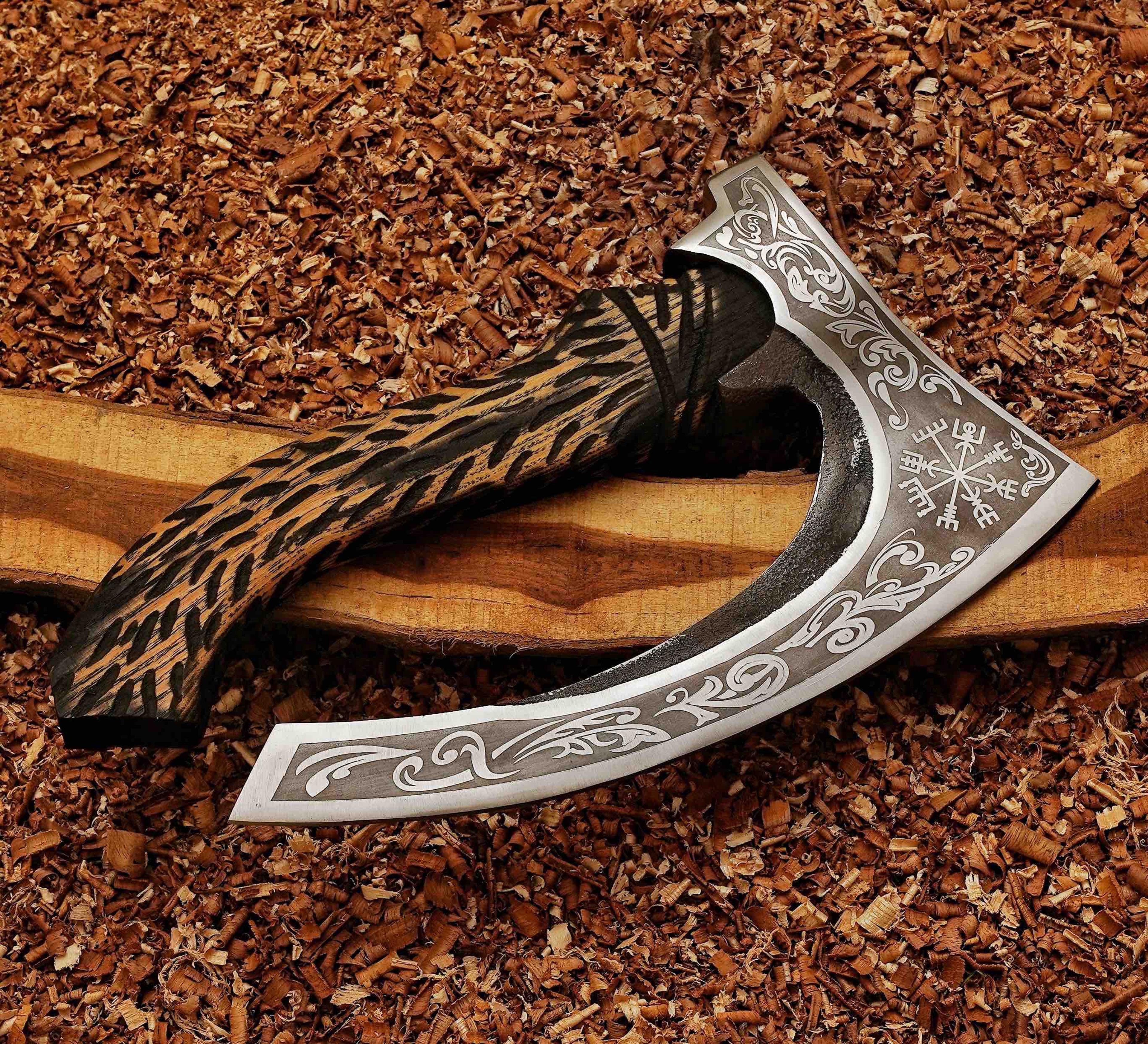 viking pizza cutter axe, the original custom hand forged pizza axe, handmade gift for bestman
