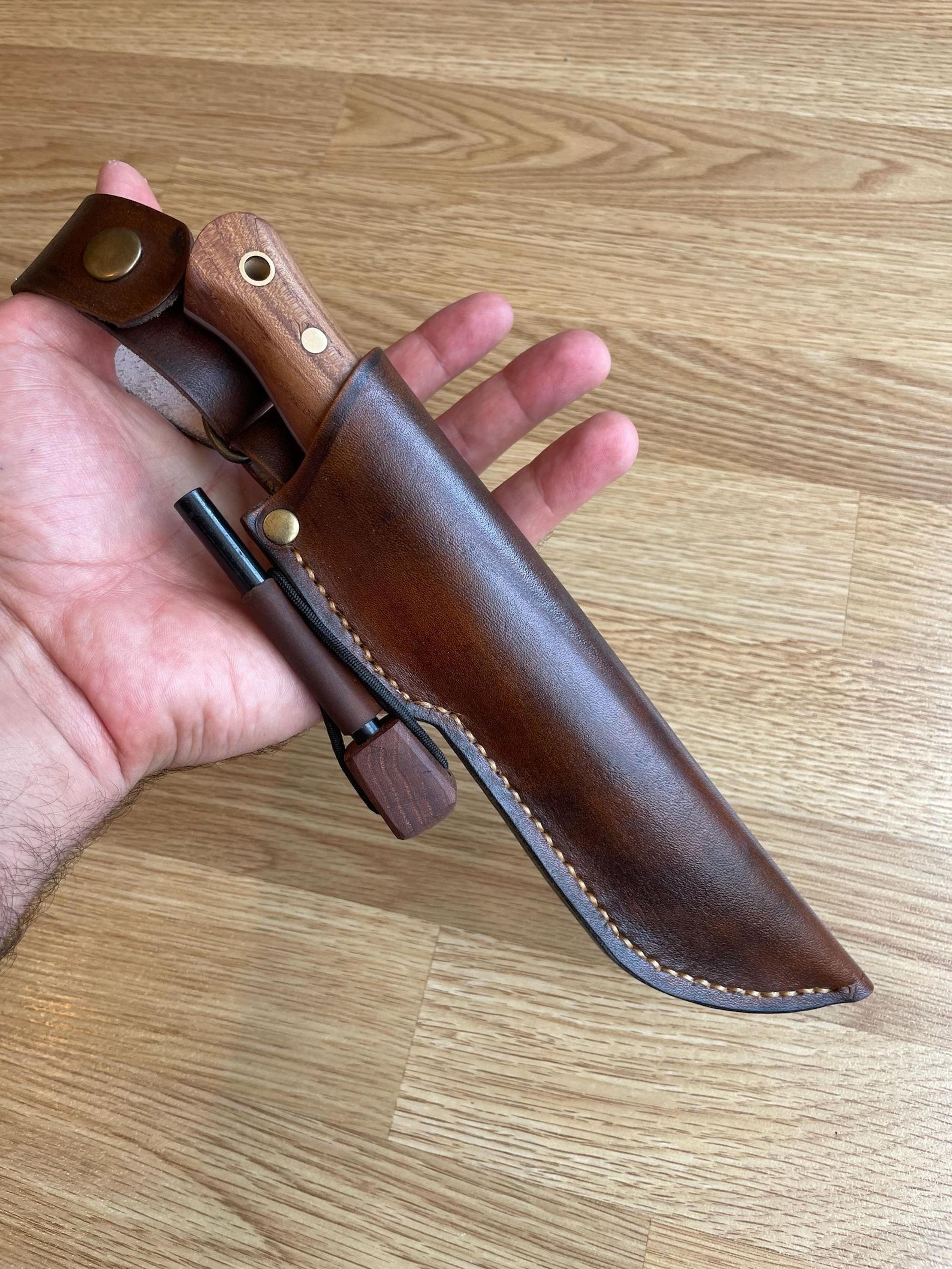 premium full tang woodworking knife with n690 steel & silverberry handle