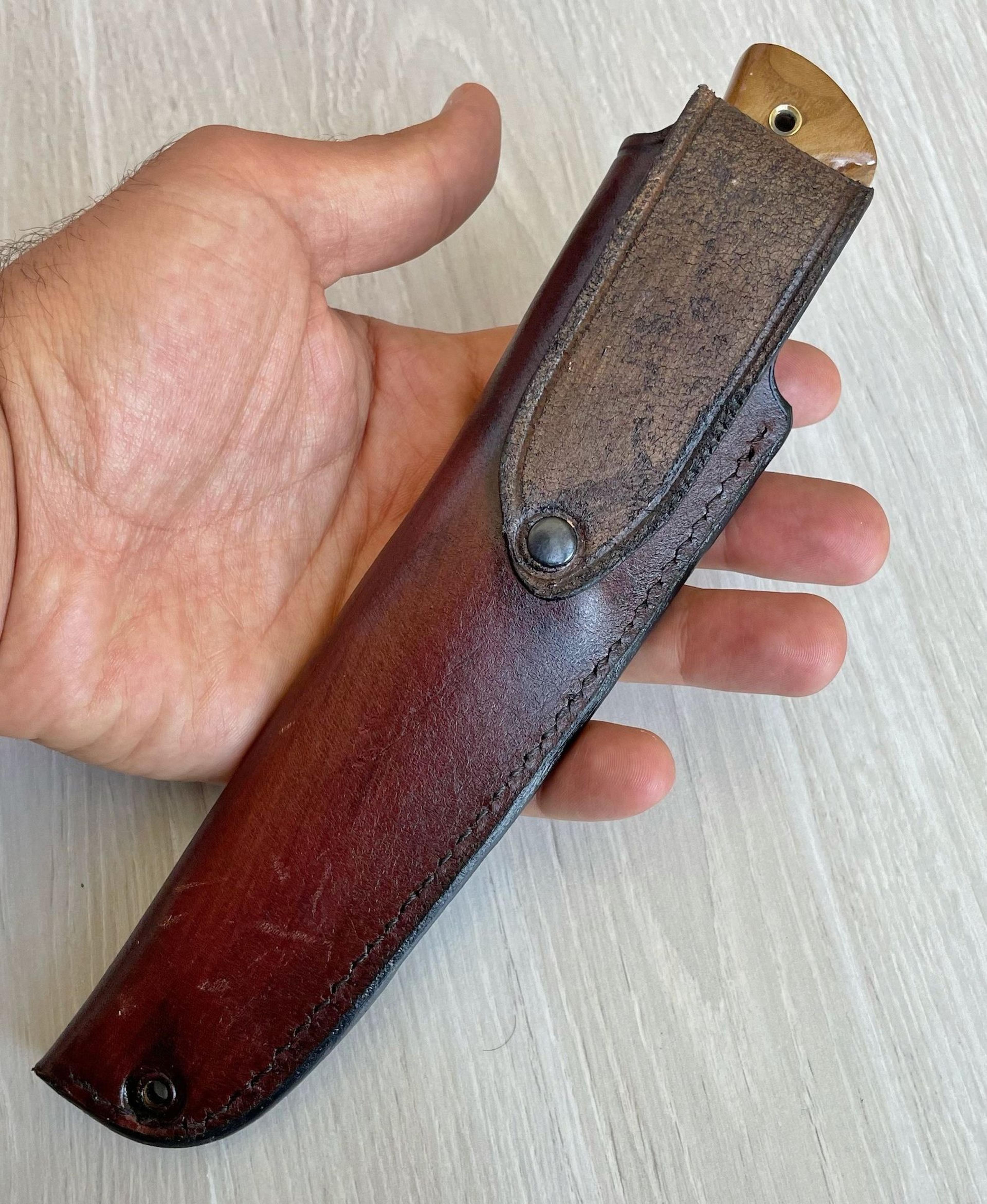 premium full tang woodworking knife with n690 steel & silverberry handle | wedding gift