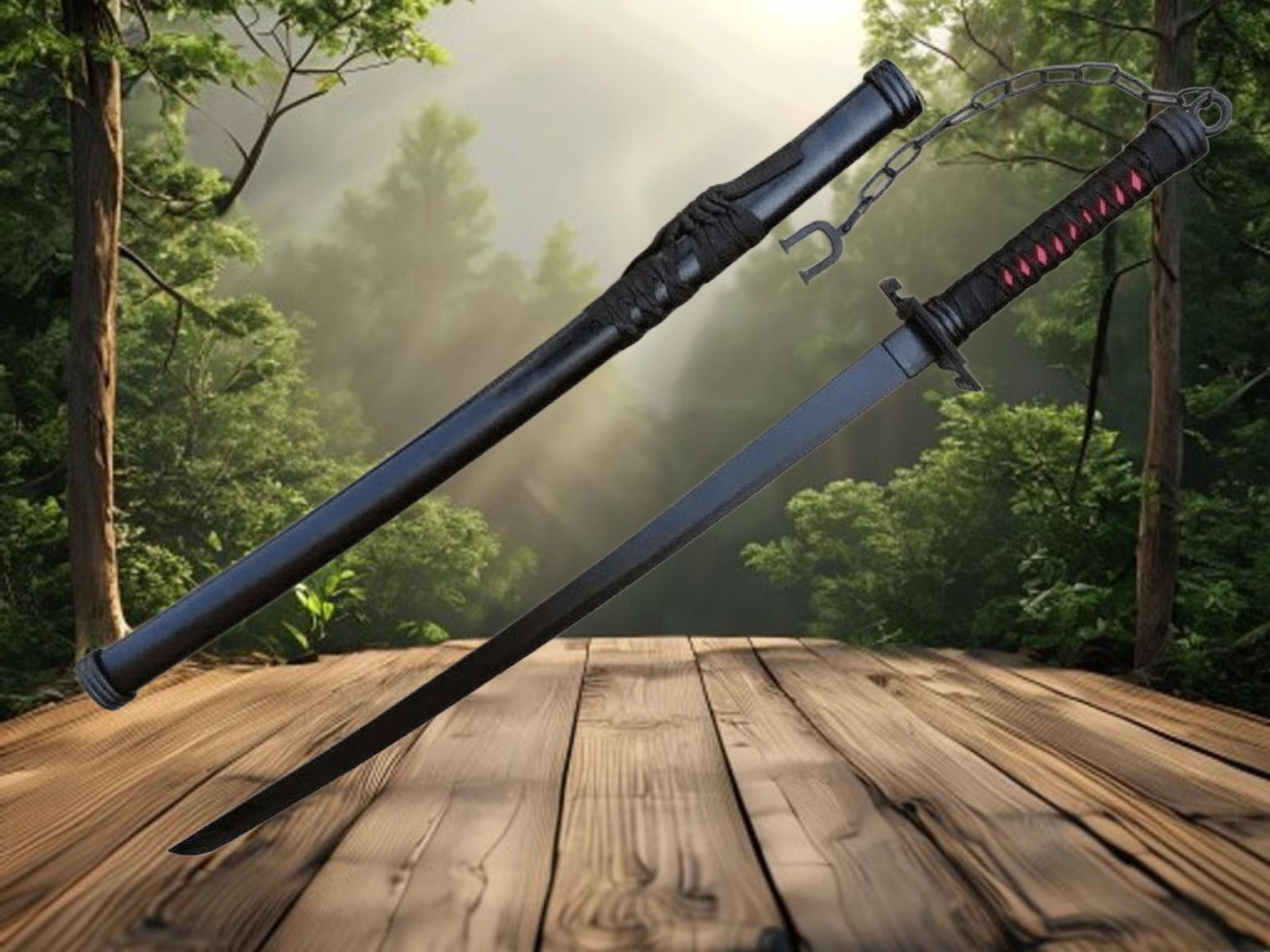 best handmade japanese samurai katana collectible sword with scabbard - unique gift for medieval fans and collectors