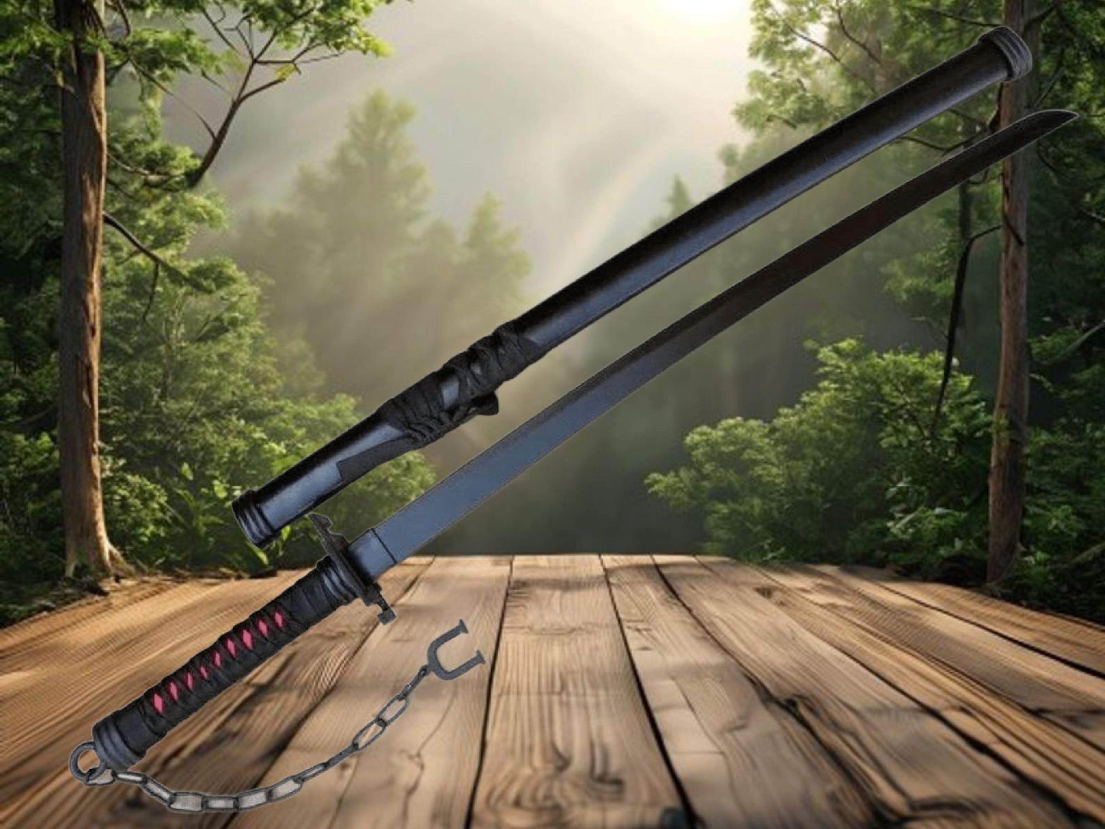 authentic handcrafted japanese katana sword collectible with stainless steel blade and lacquered scabbard