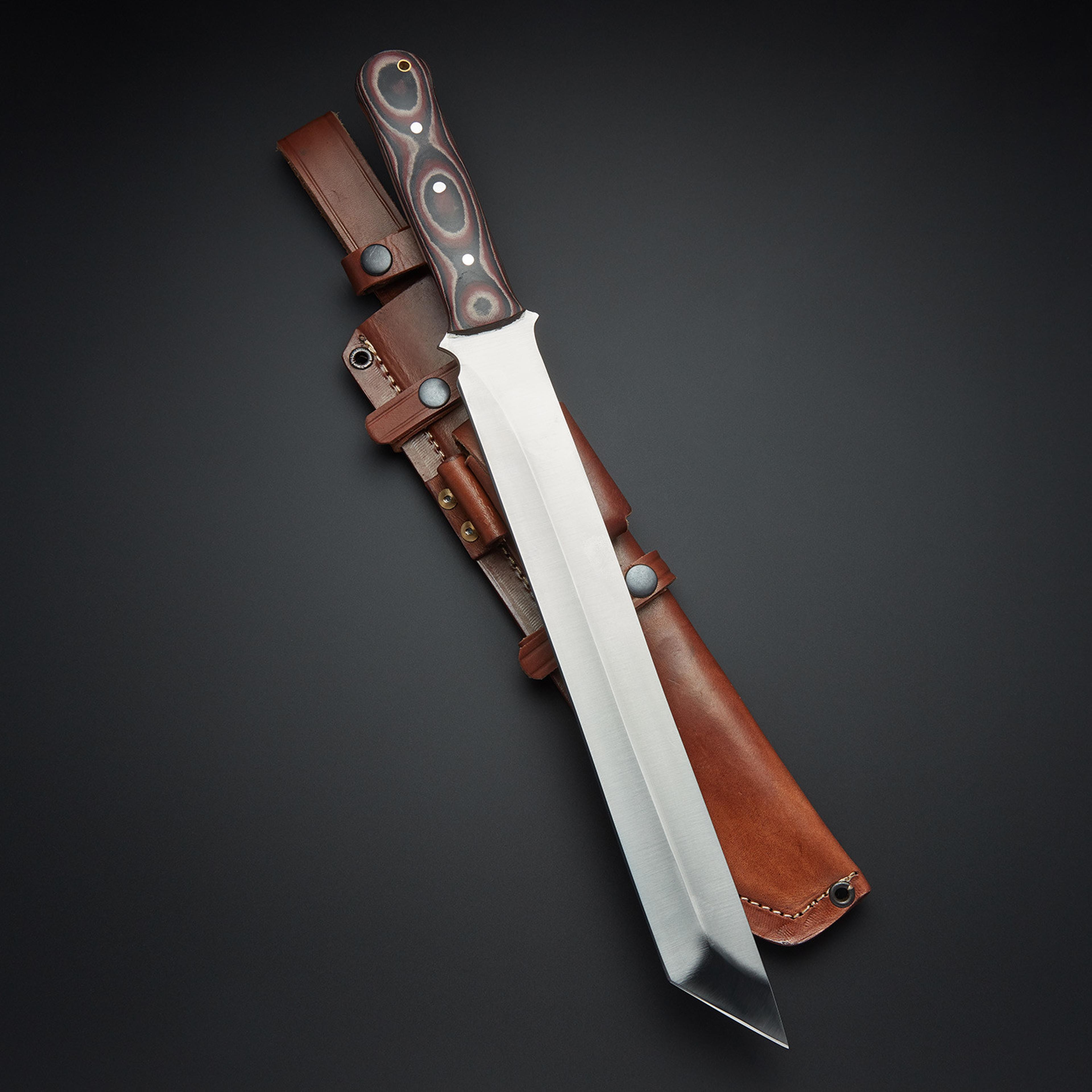 "custom handmade hunting d2 steel axe & pure cow hide leather sheath / gift for him "