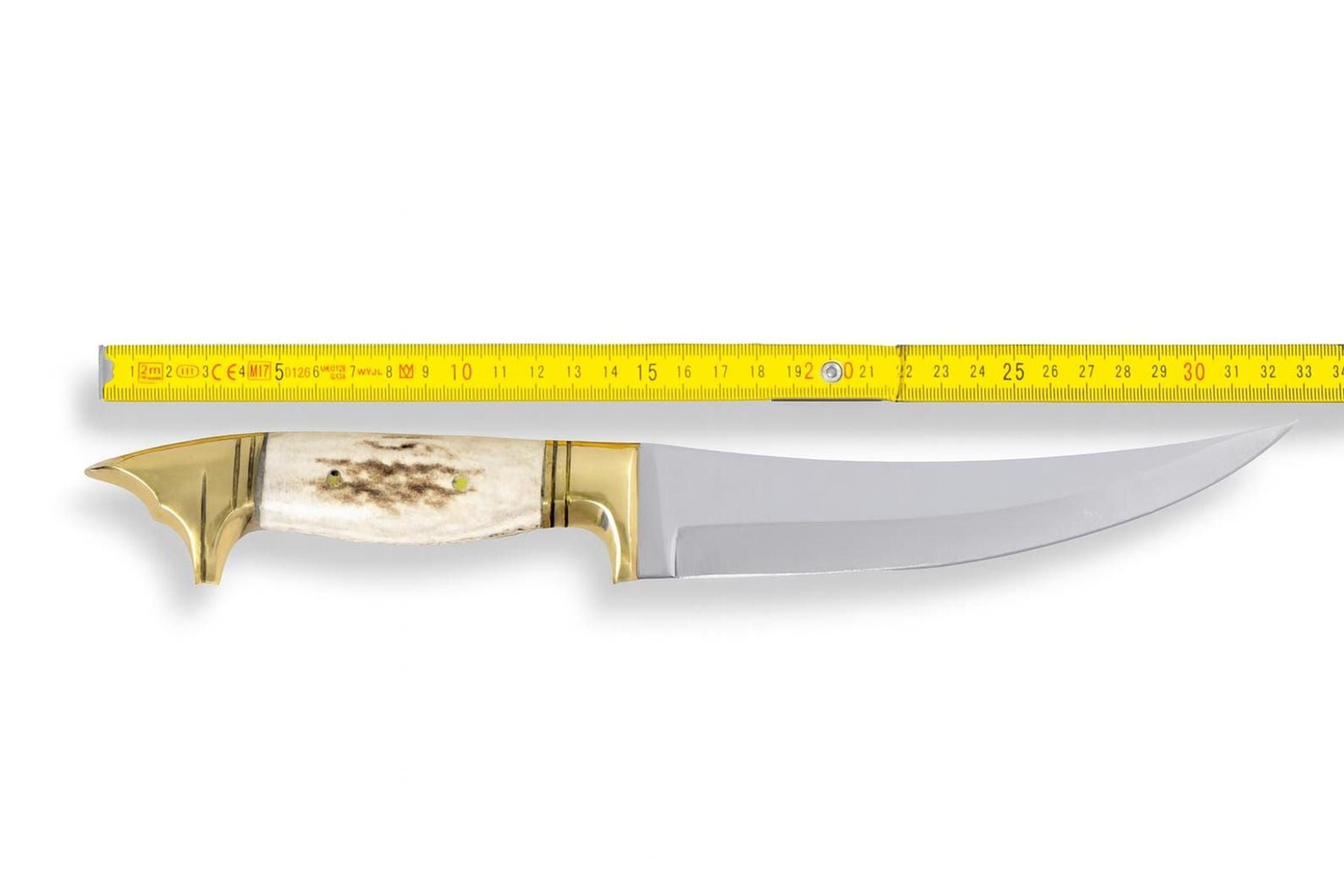 unique handmade deer antler wolf head hunting knife full tang tactical design