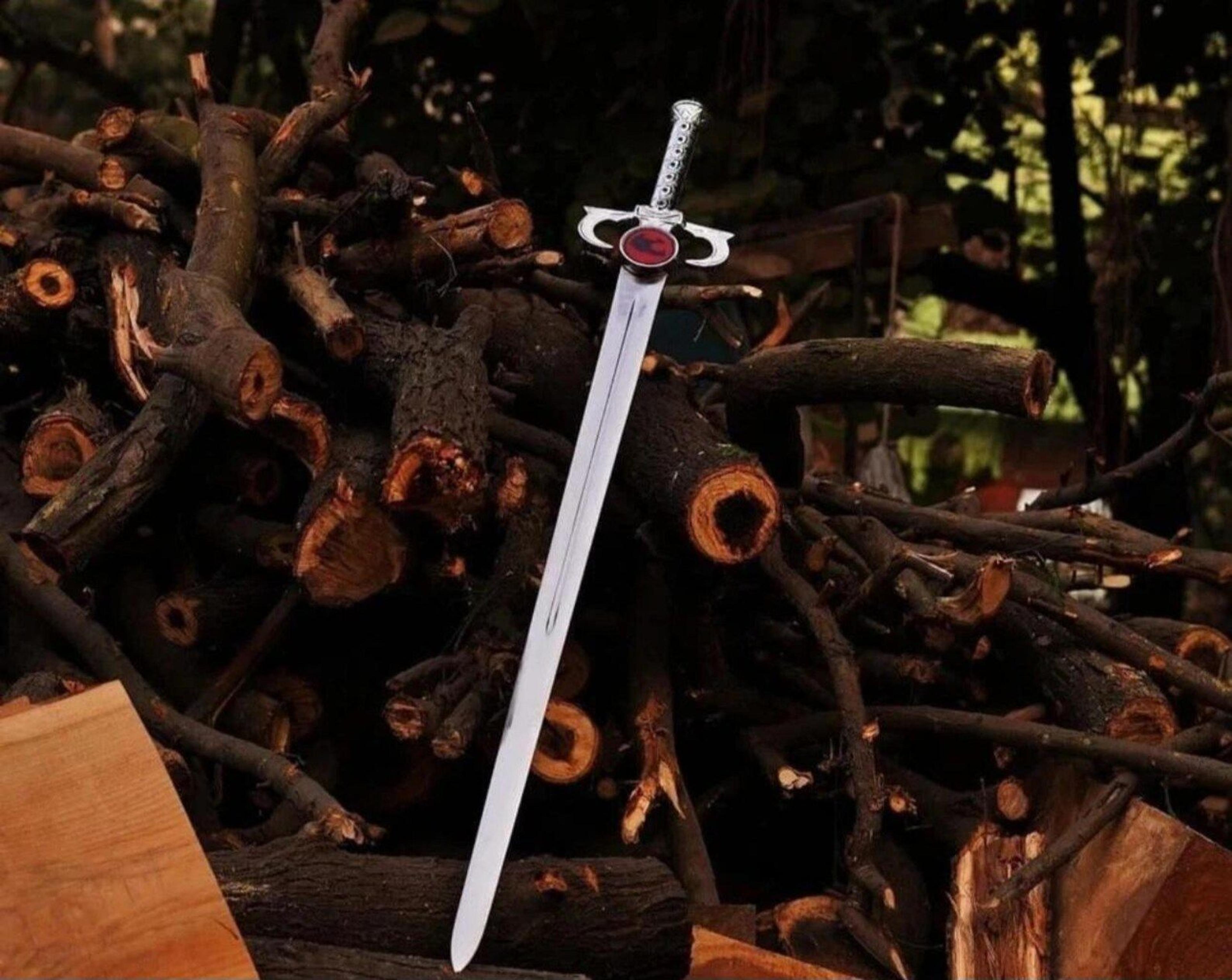 handmade fantasy anime sword lion warrior style cosplay decor collectible display blade