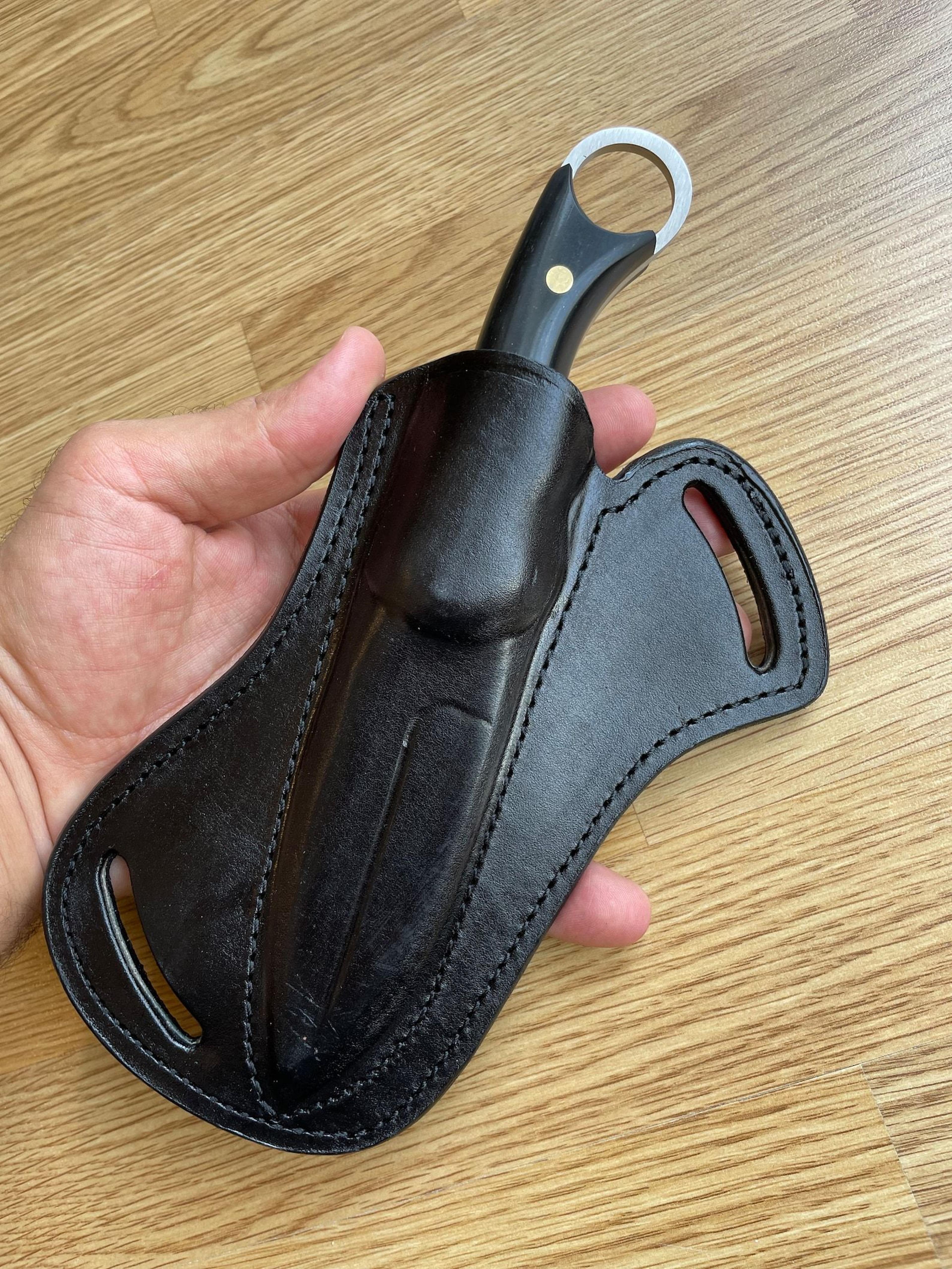 premium blacksmith made survival knife with 1075 carbon steel compact grip