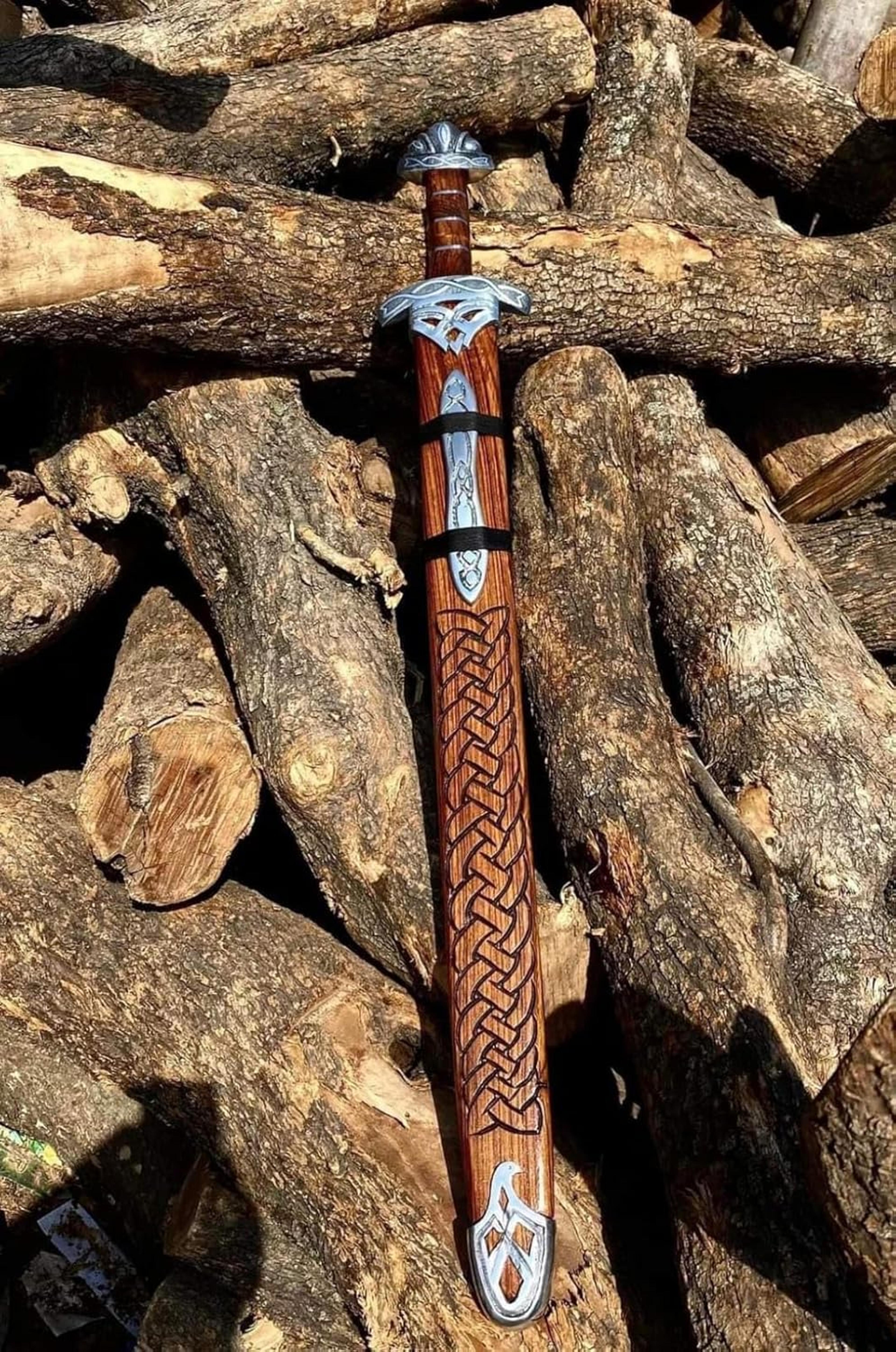 handmade| damascus steel viking sword| viking collectible sword | authentic norseman sword | medieval sword|viking gift