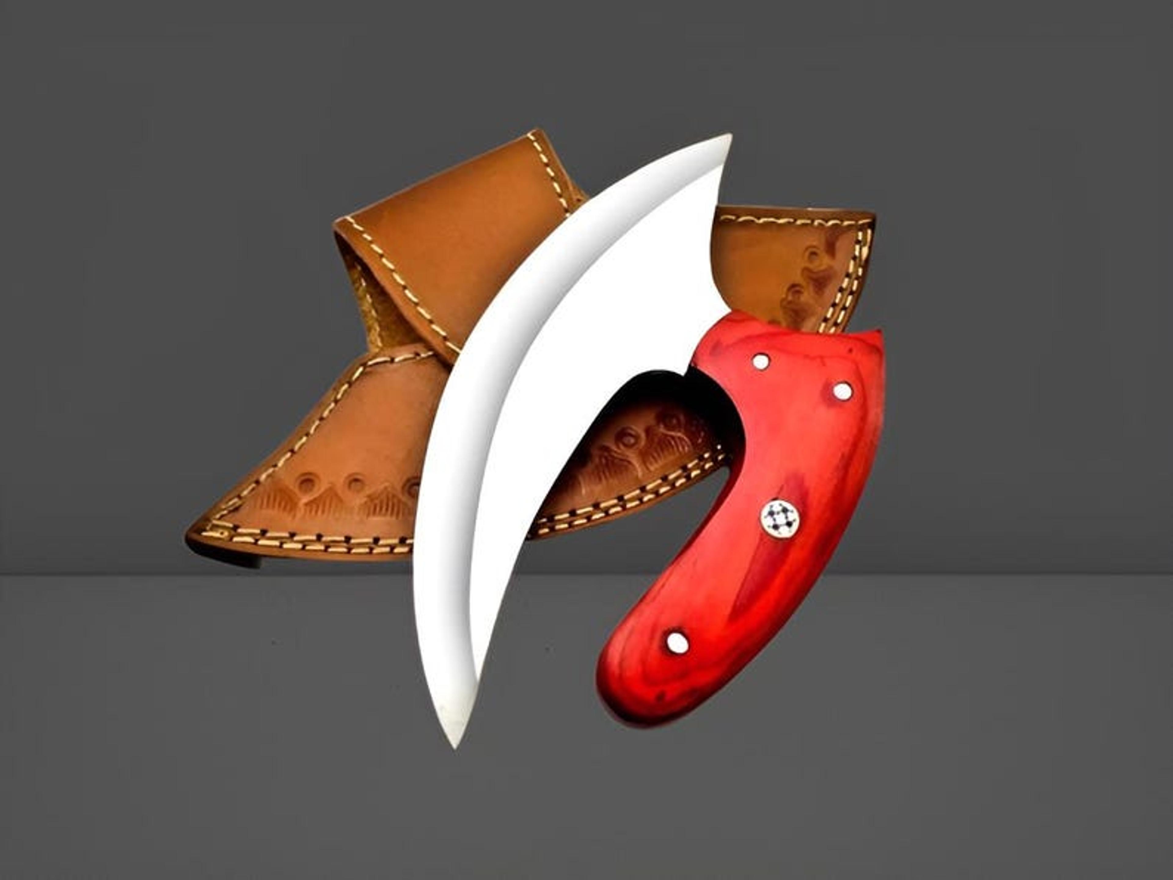 handcrafted ulu knife - slice and dice with style - premium quality for precision cutting meat and skinning knife