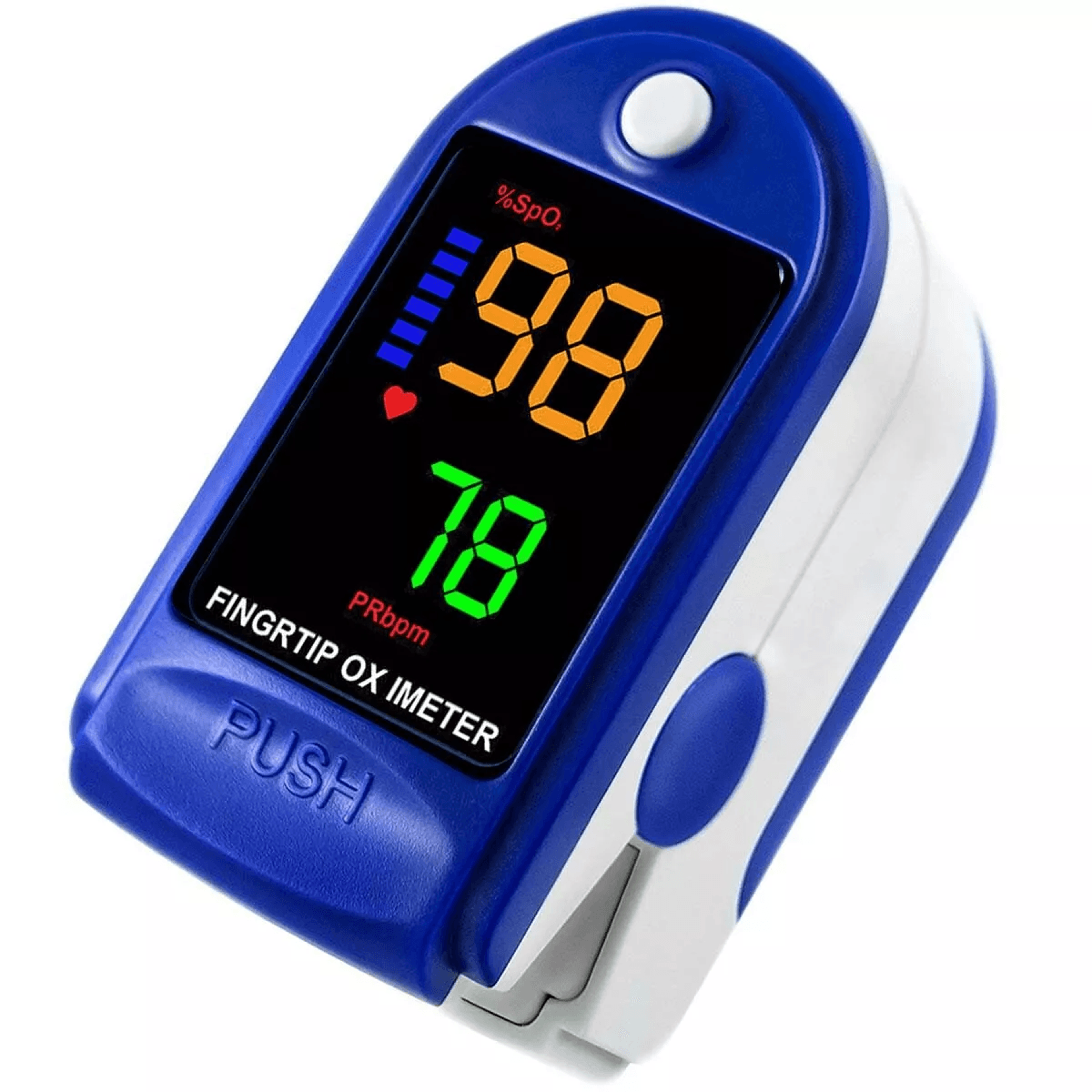 finger tip pulse oximeter meter, spo2 oxygen saturation heart rate monitor portable blood oxygen sensor