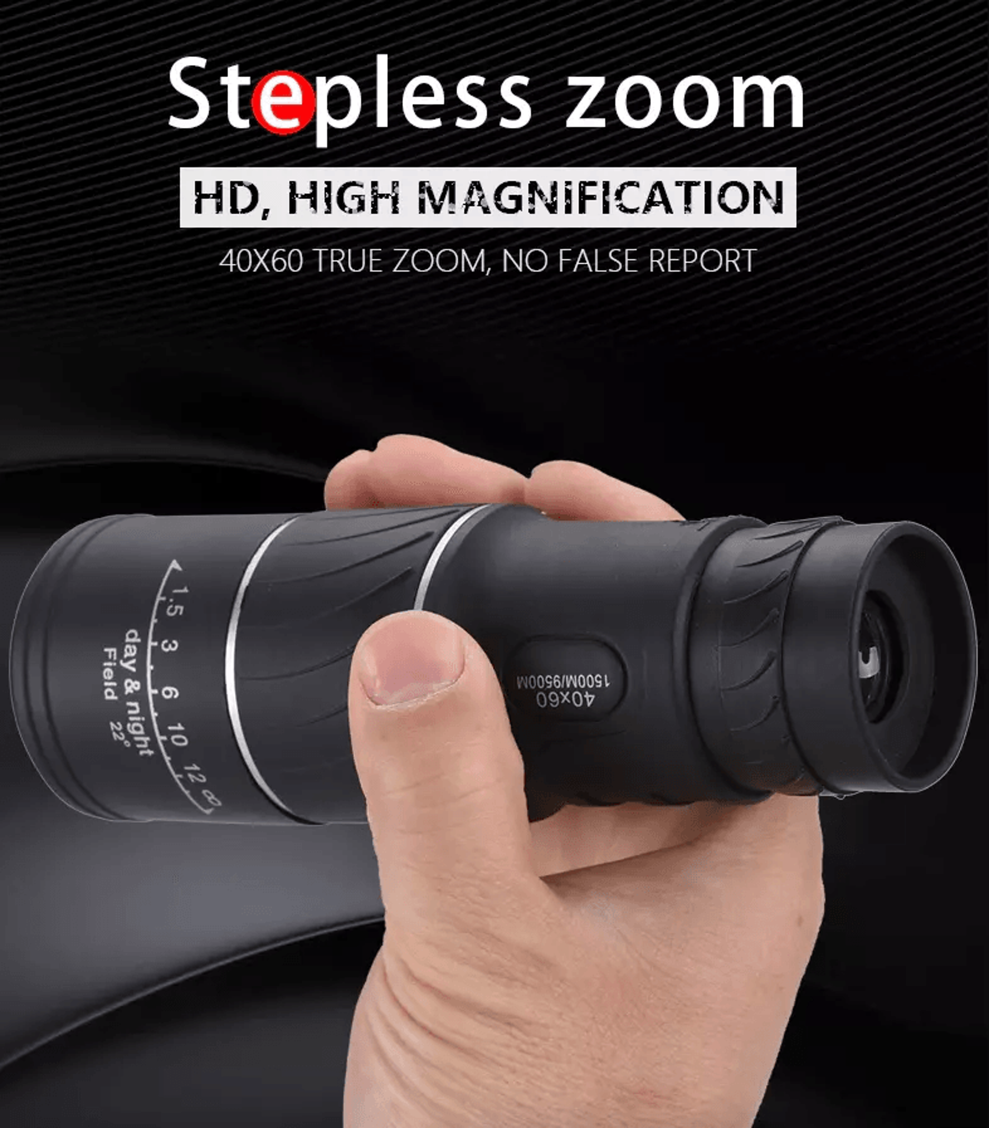 monocular binoculars with night vision, prism, high power waterproof lens for bird watching, hunting,outoor adventures