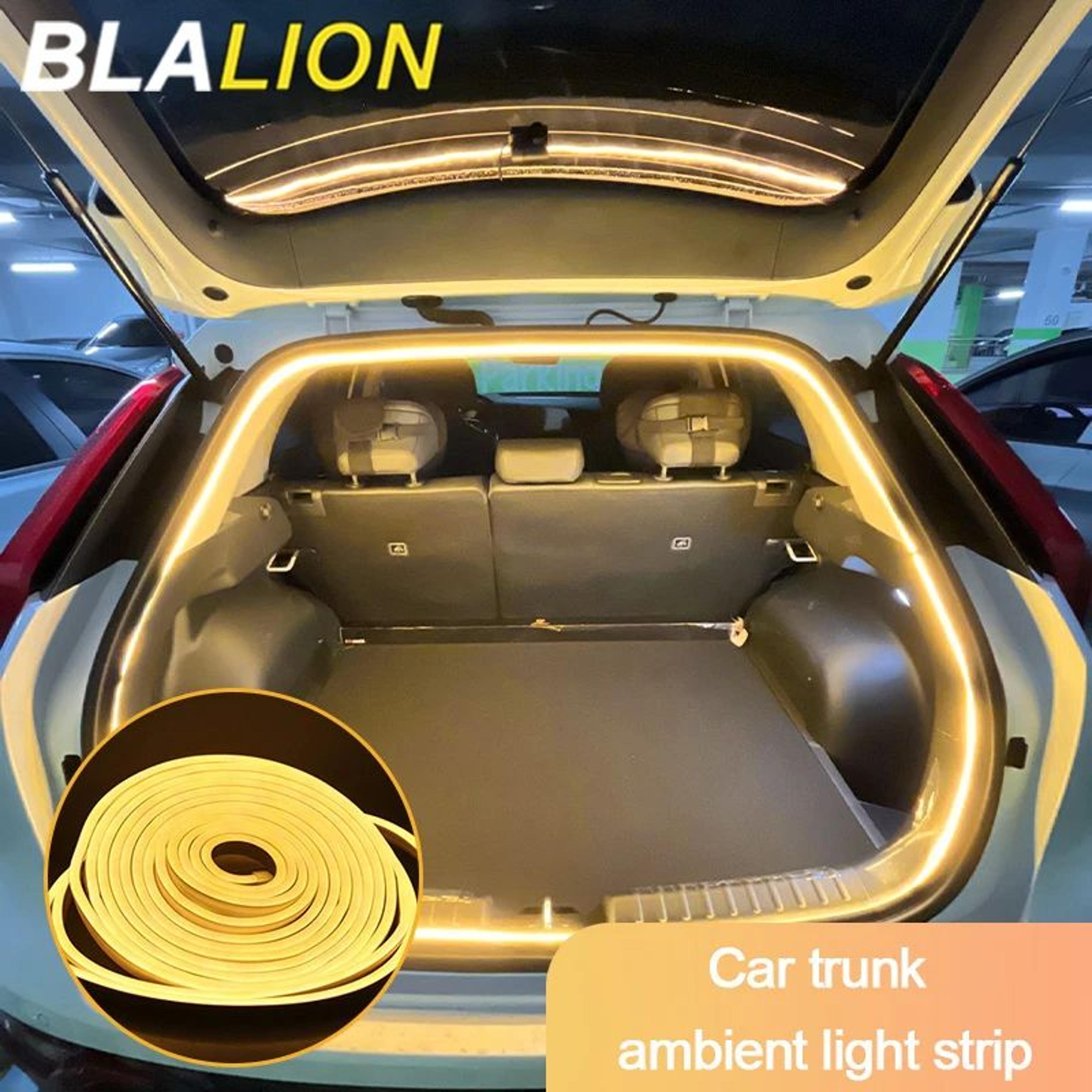 car park frunk brighten led strip – modified ambient light 5m waterproof for tesla trunk atmosphere lamp