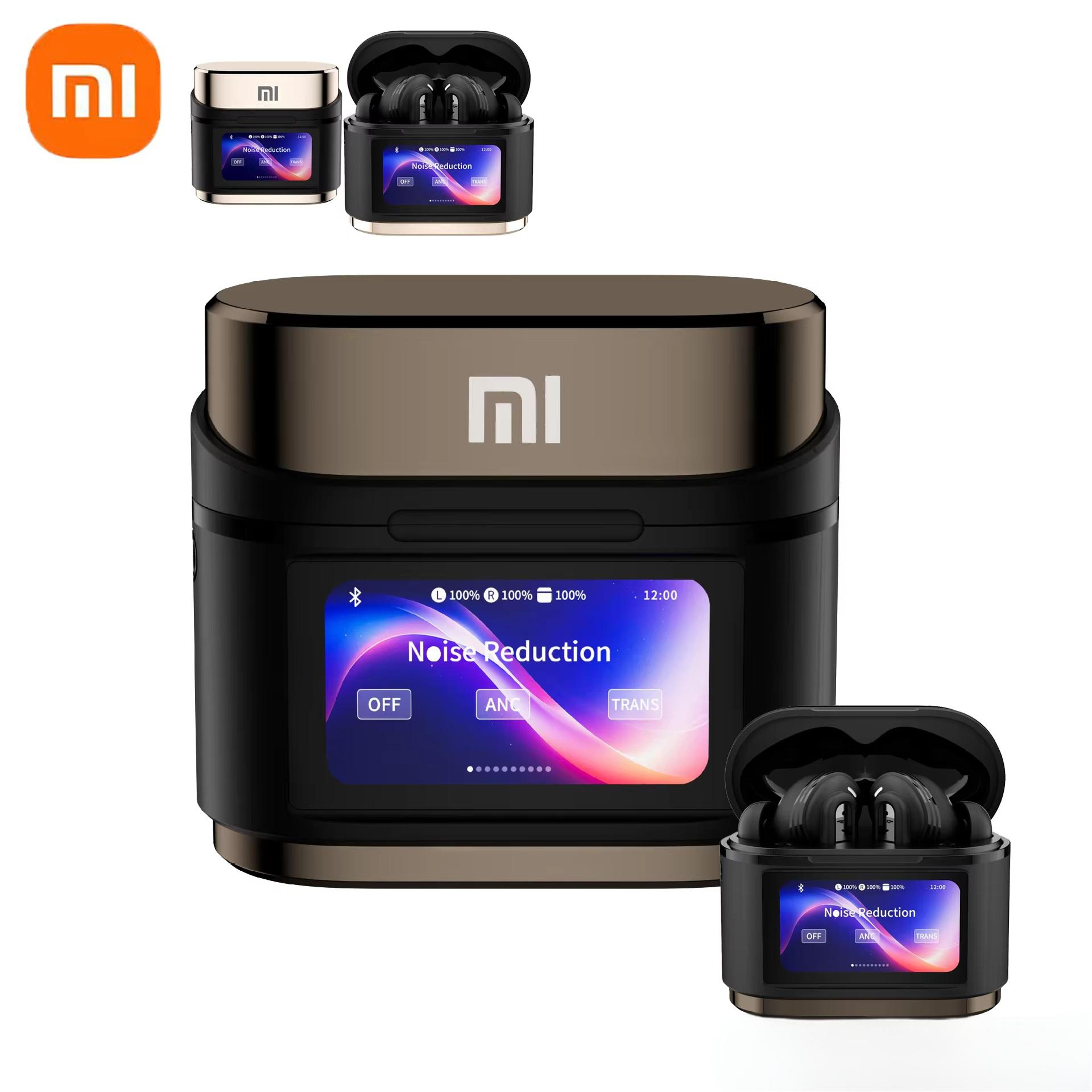 xiaomi wireless earbuds bd2 anc noise cancelling, true bluetooth earphones with mic, digital display hifi sound