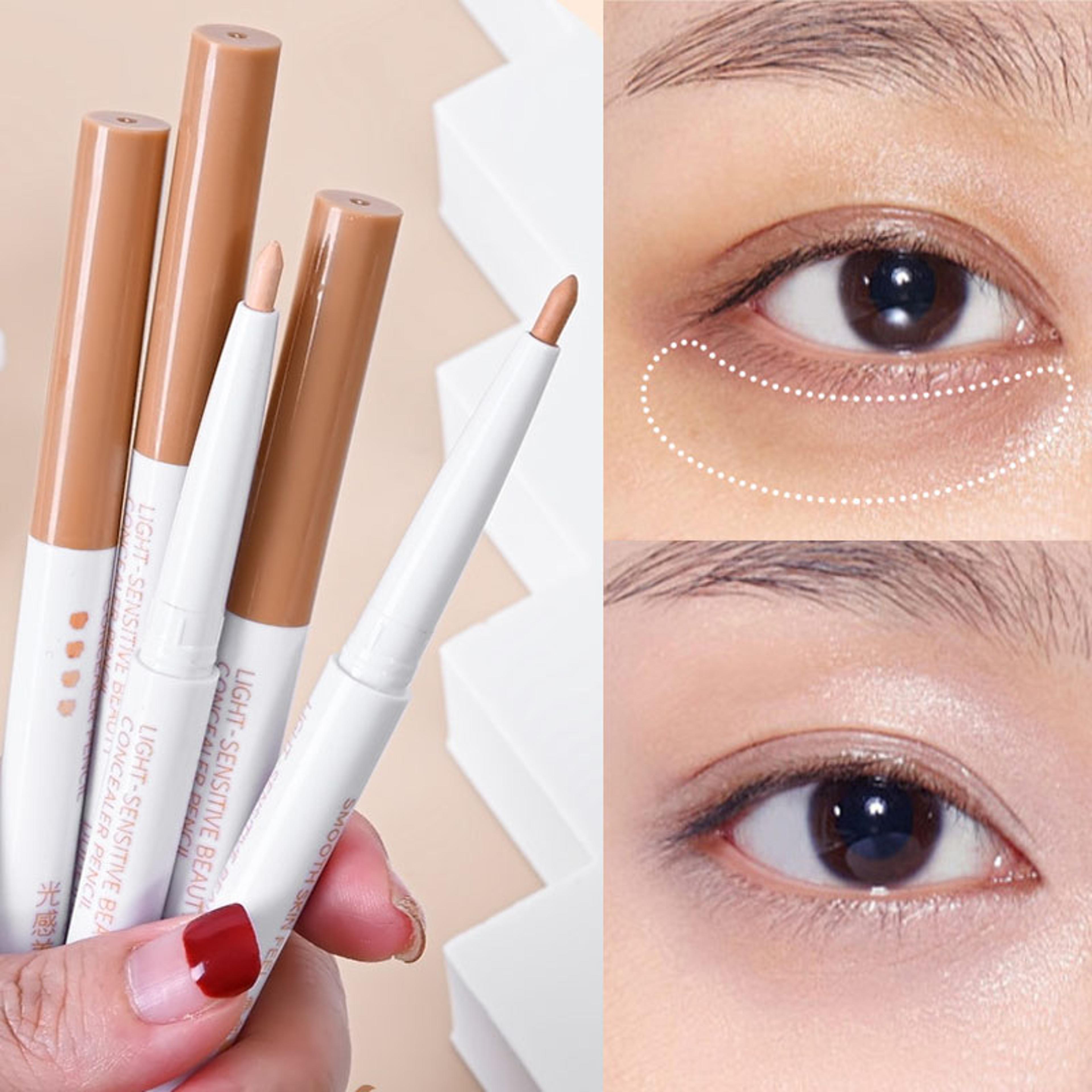 waterproof dark circles concealer pen, silkworm lying concealer stick for pockmark, eyebrows & beauty light