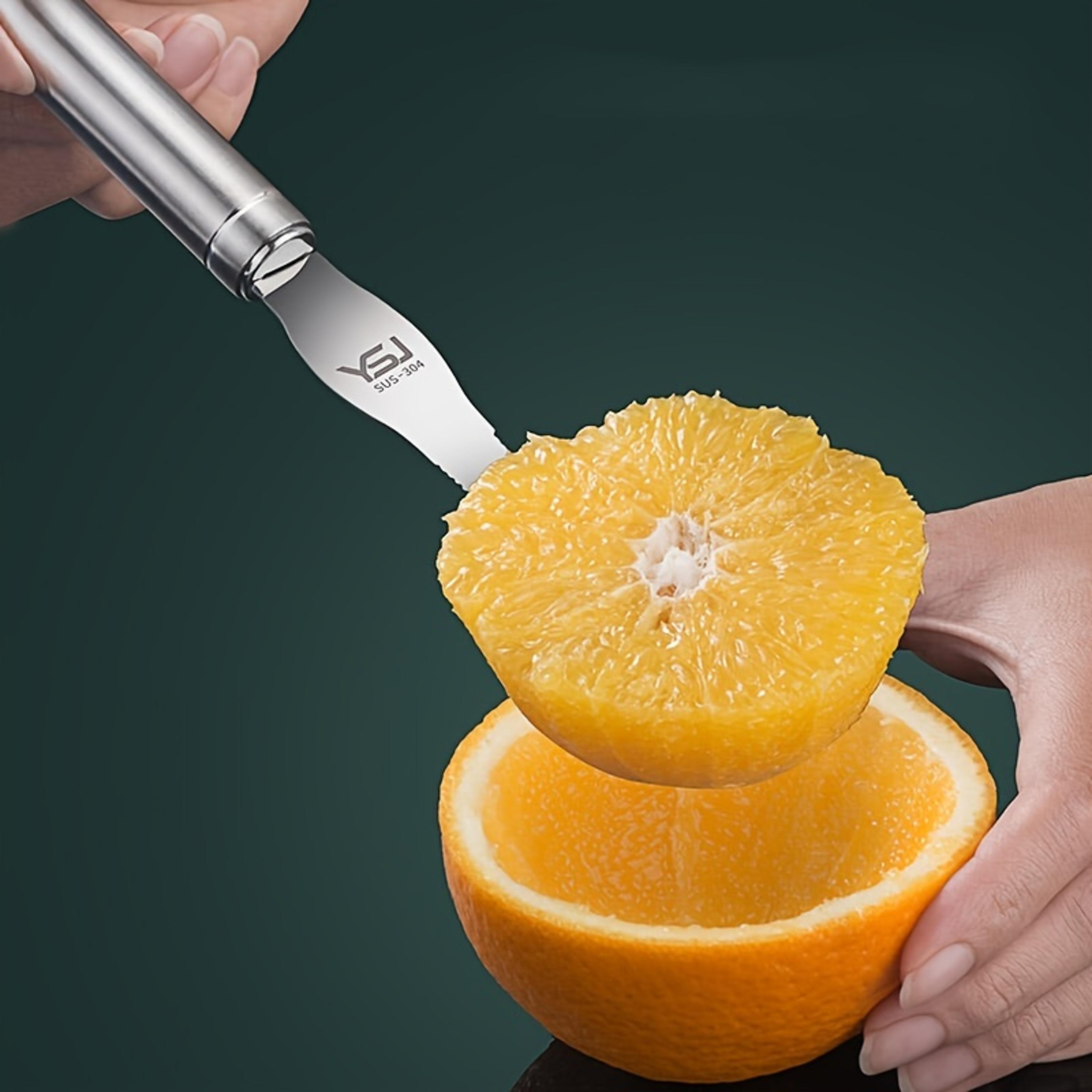 stainless steel citrus peeler 1pc, lemon peeler easy open, vegetable slicer, fruit tools, kitchen accessories gadgets