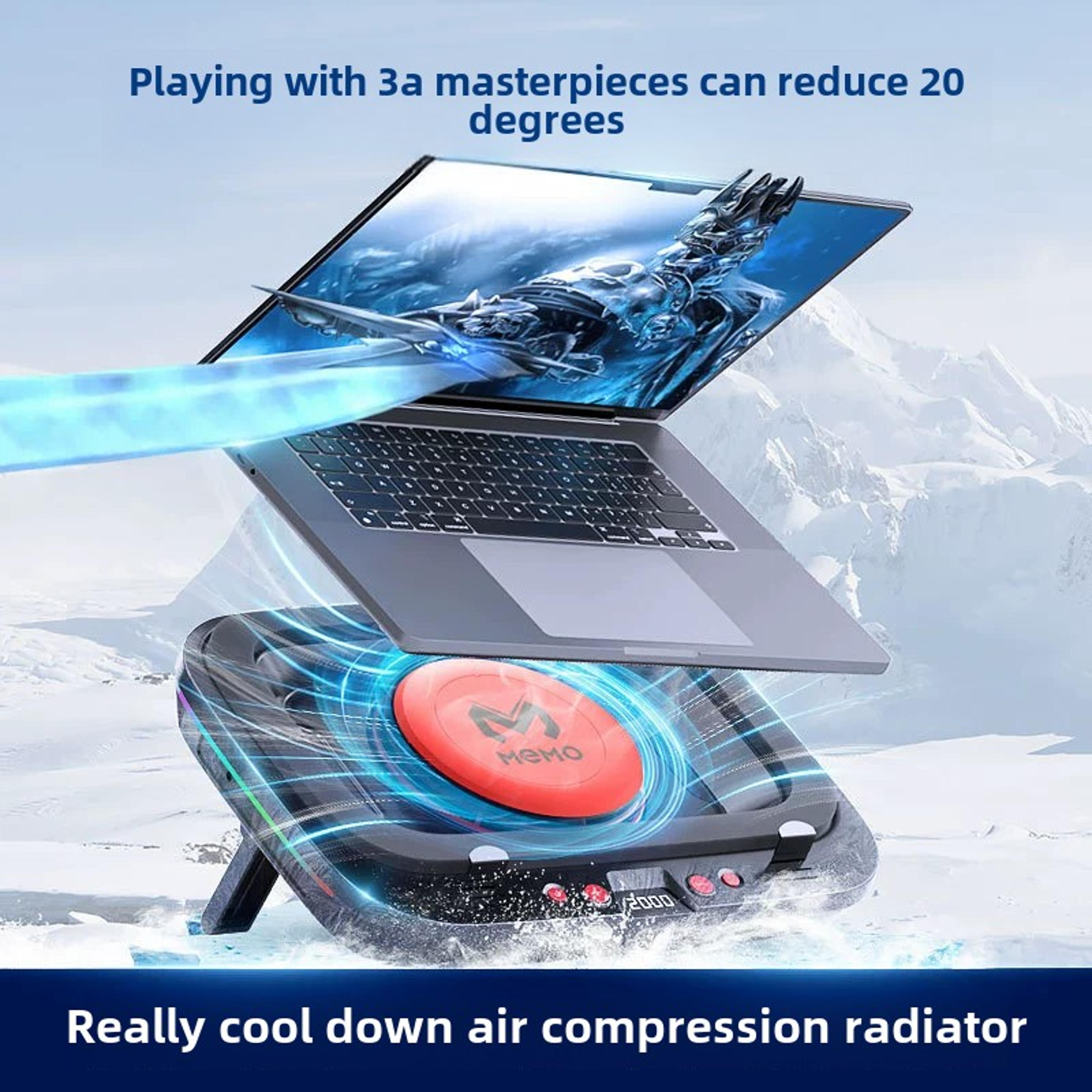 angle adjustable notebook, powerful fan cooling pad, game laptop cooler, strong wind kickstand, base bracket