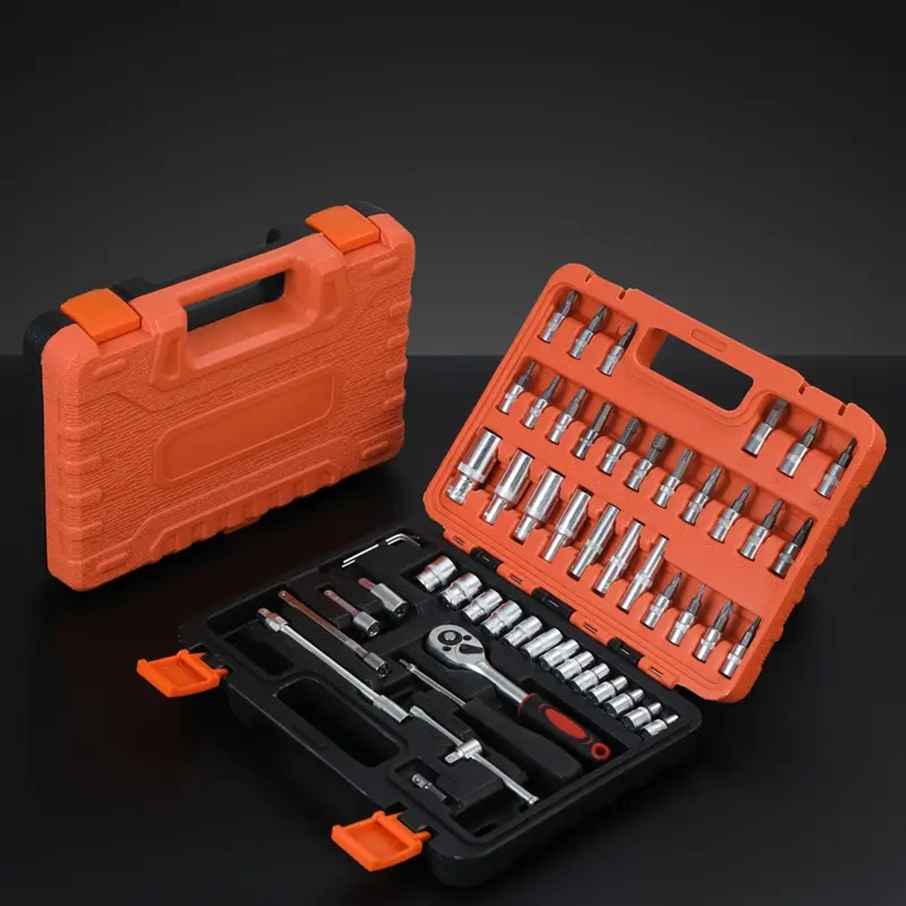 ultimate auto mechanic tool kit, premium ratchet, torque wrench, diverse screwdriver set, ultra portable all-in-one