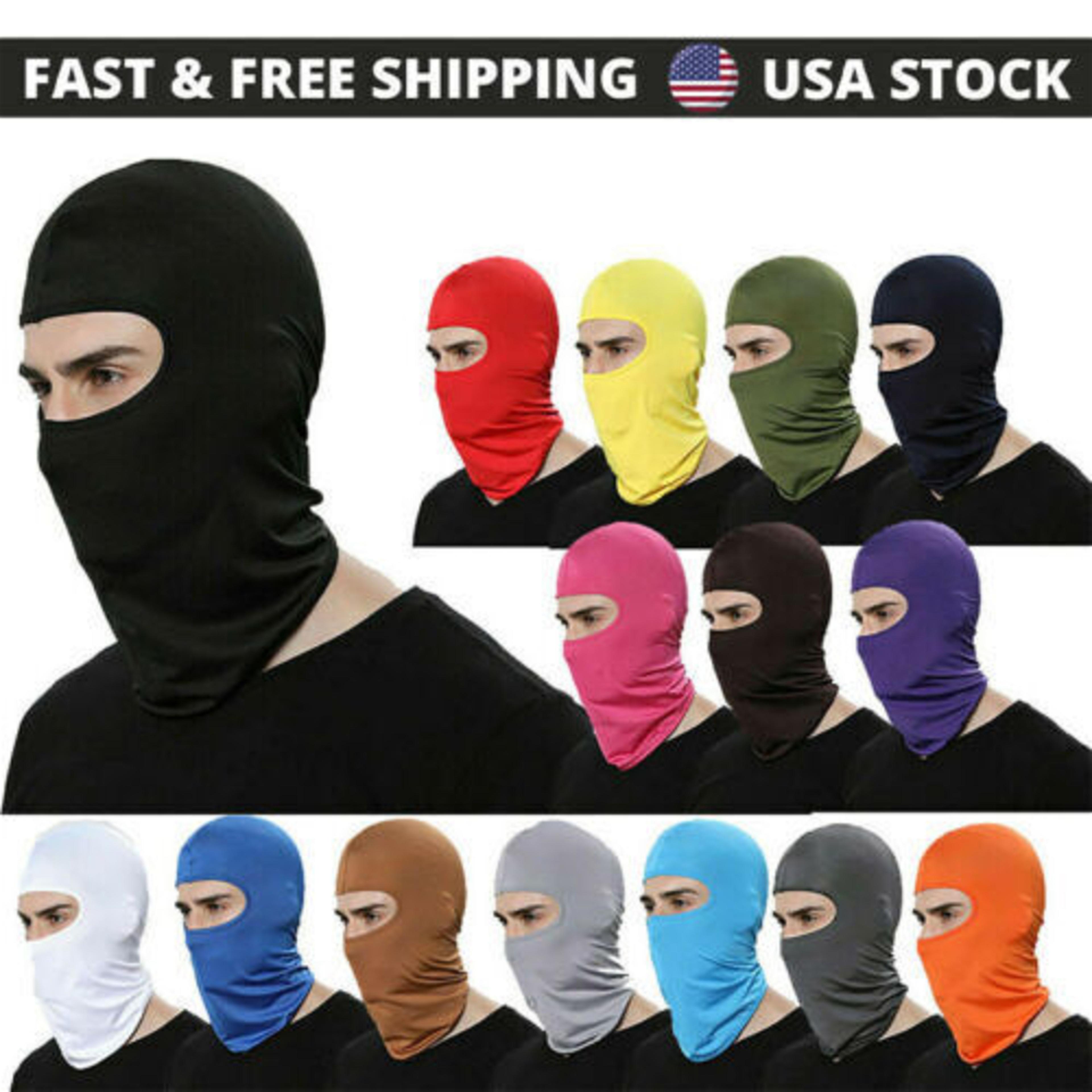 full face balaclava mask for skiing & motorcycle uv protection