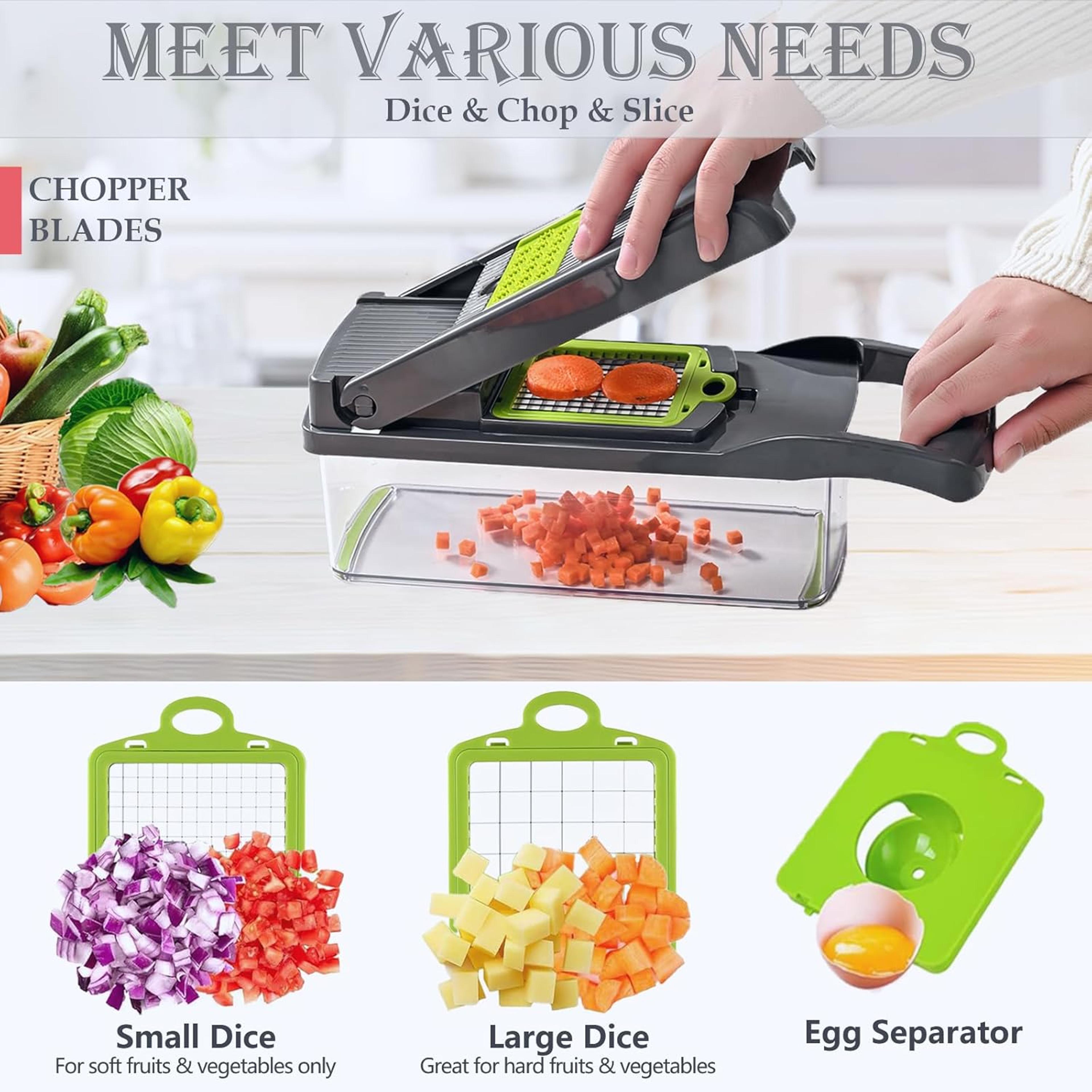 upgraded multi functional vegetable chopper & kitchen slicer for fast meal prep