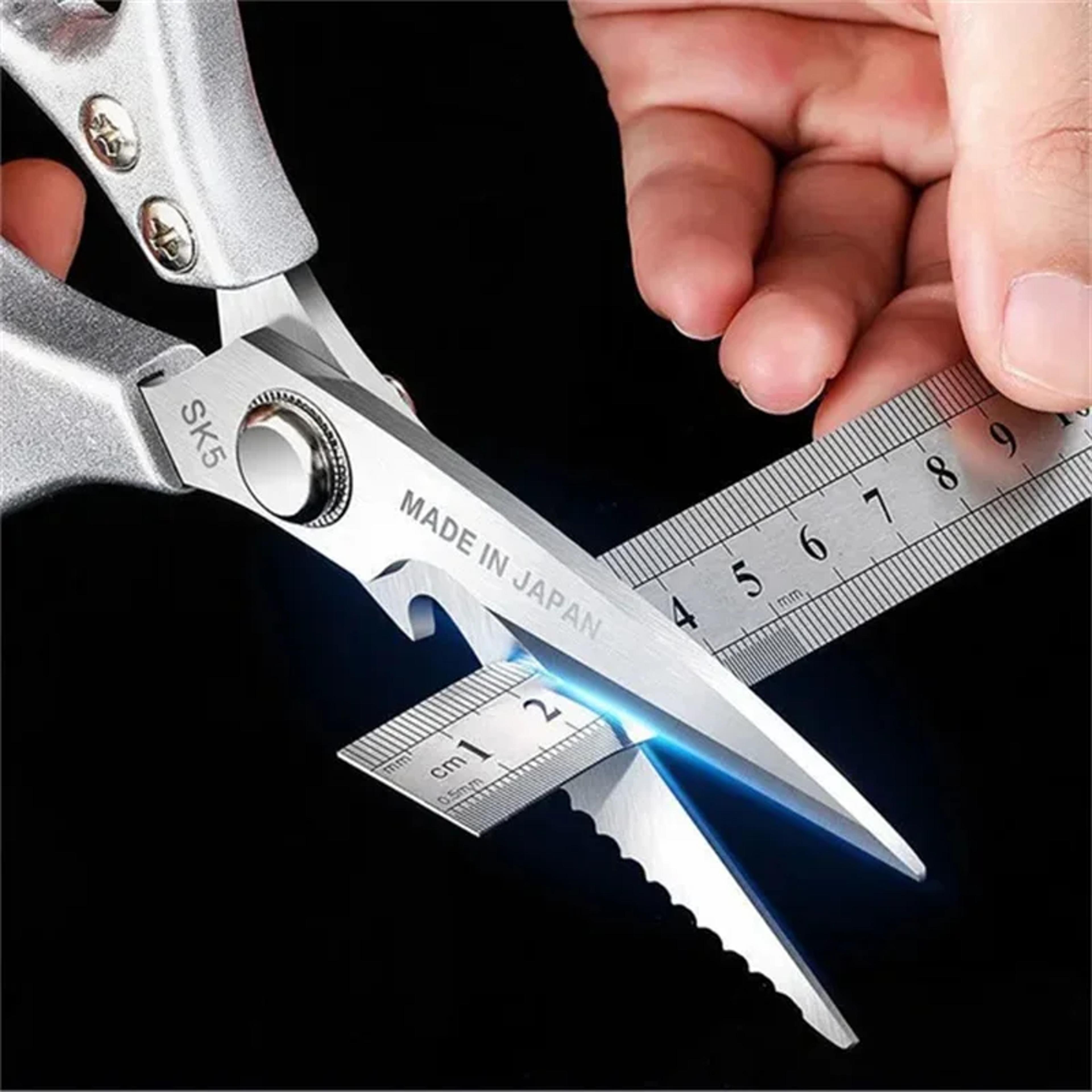professional poultry & seafood kitchen shears stainless steel heavy duty bone cutting scissors