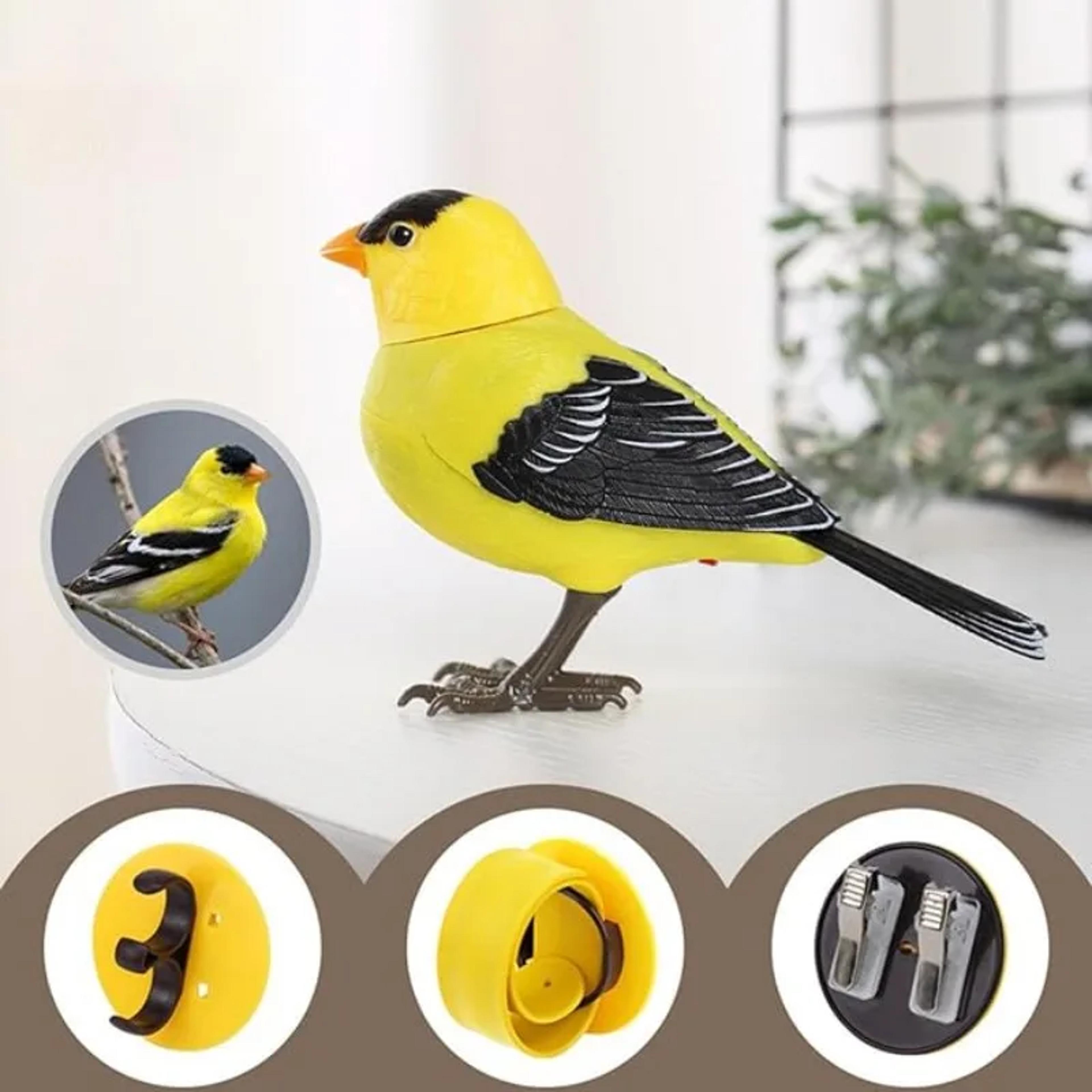 interactive singing bird toy with motion sensor & realistic chirping sounds