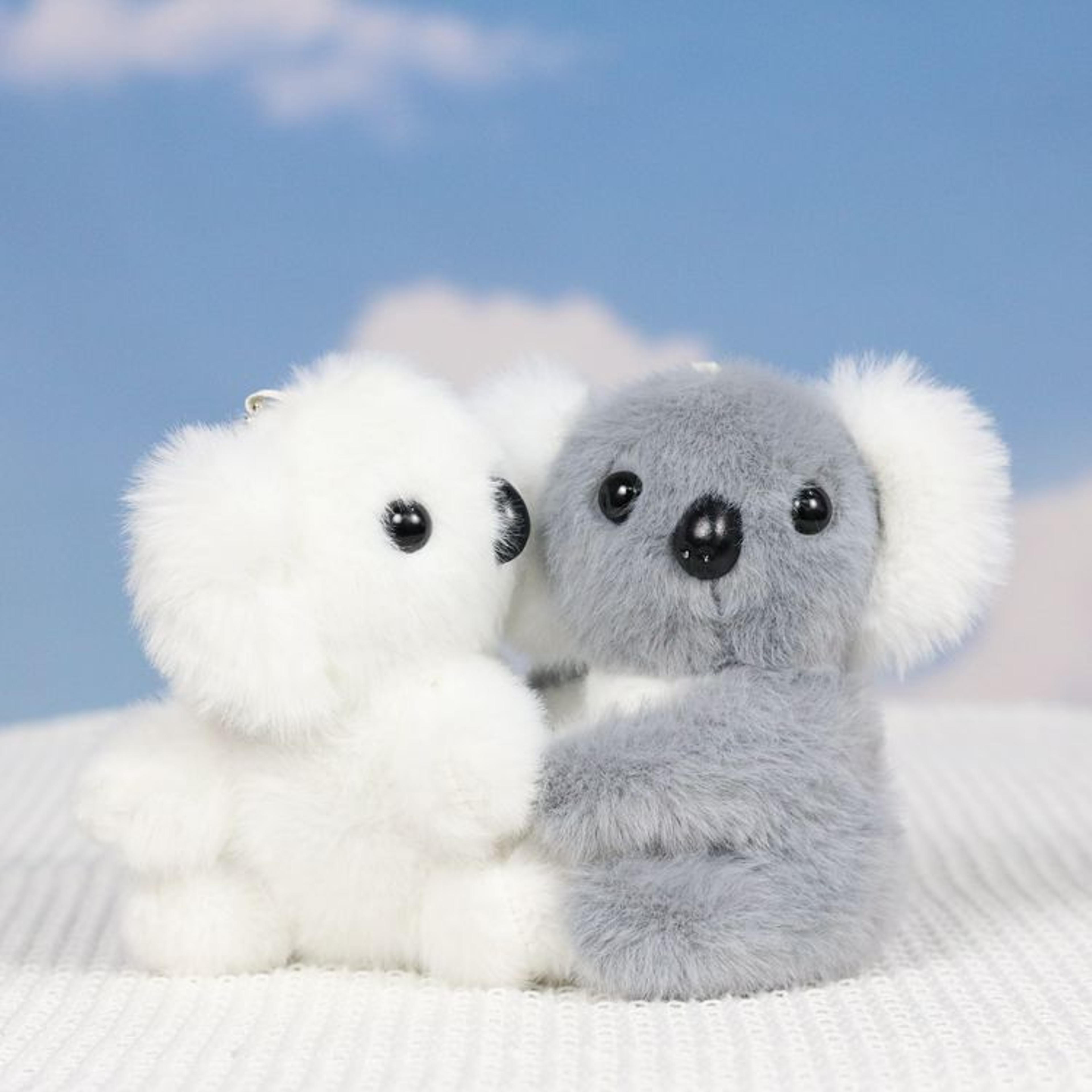 kozykoala plush bag charm keychain cute stuffed animal for backpacks & kids gifts