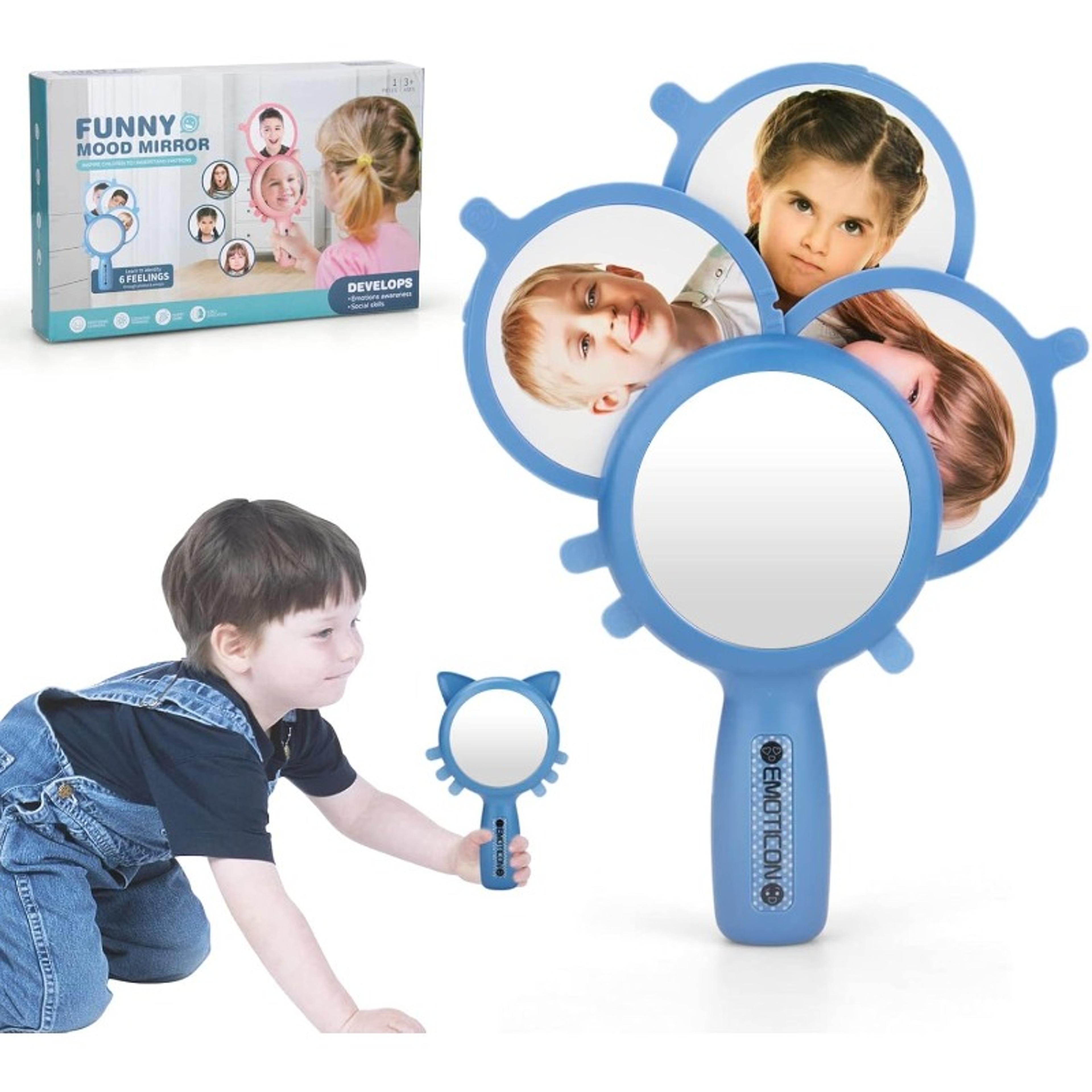 montessori emotion mirror matching game for kids with expression cards