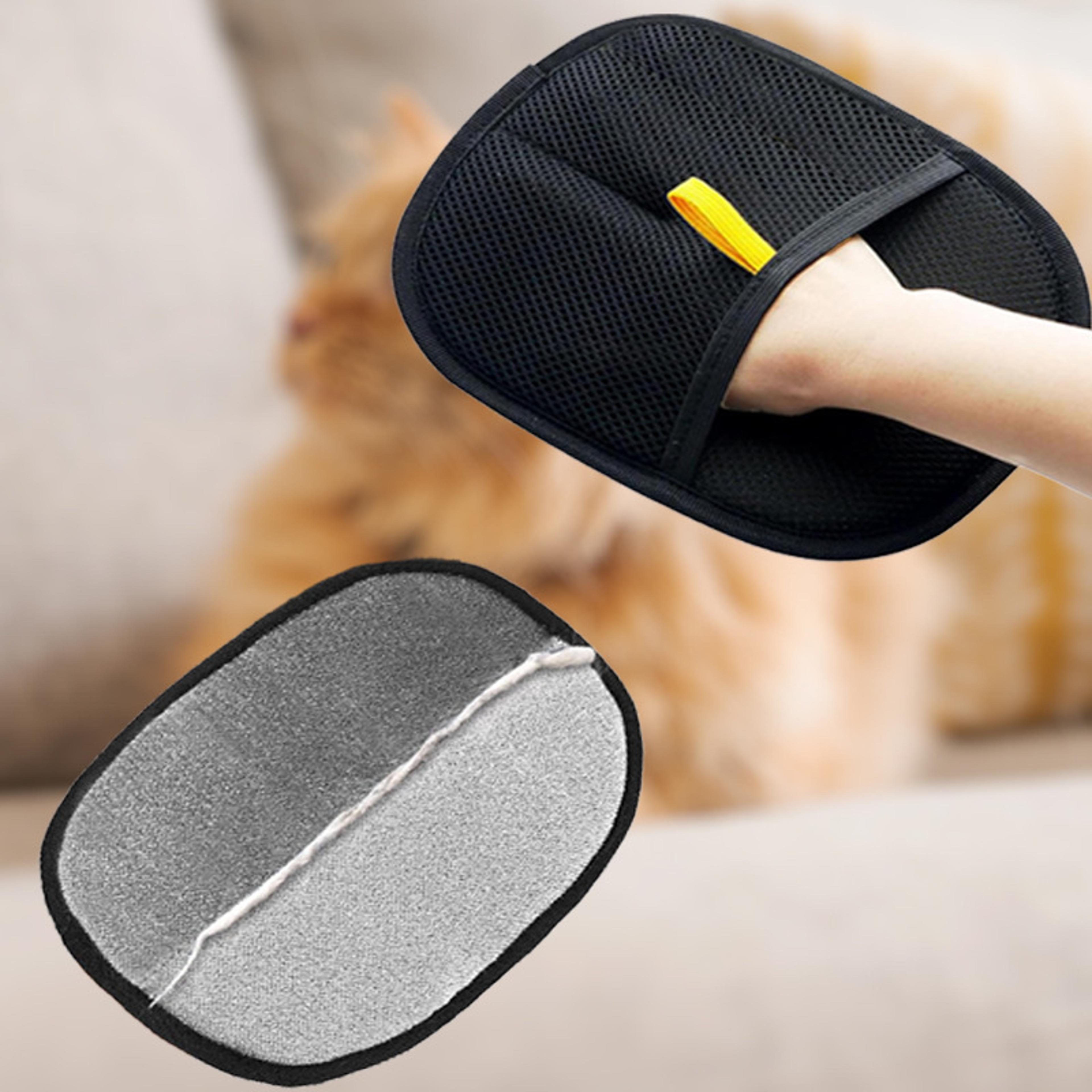 fursweep pet hair remover gloves for carpets, sofas & clothing