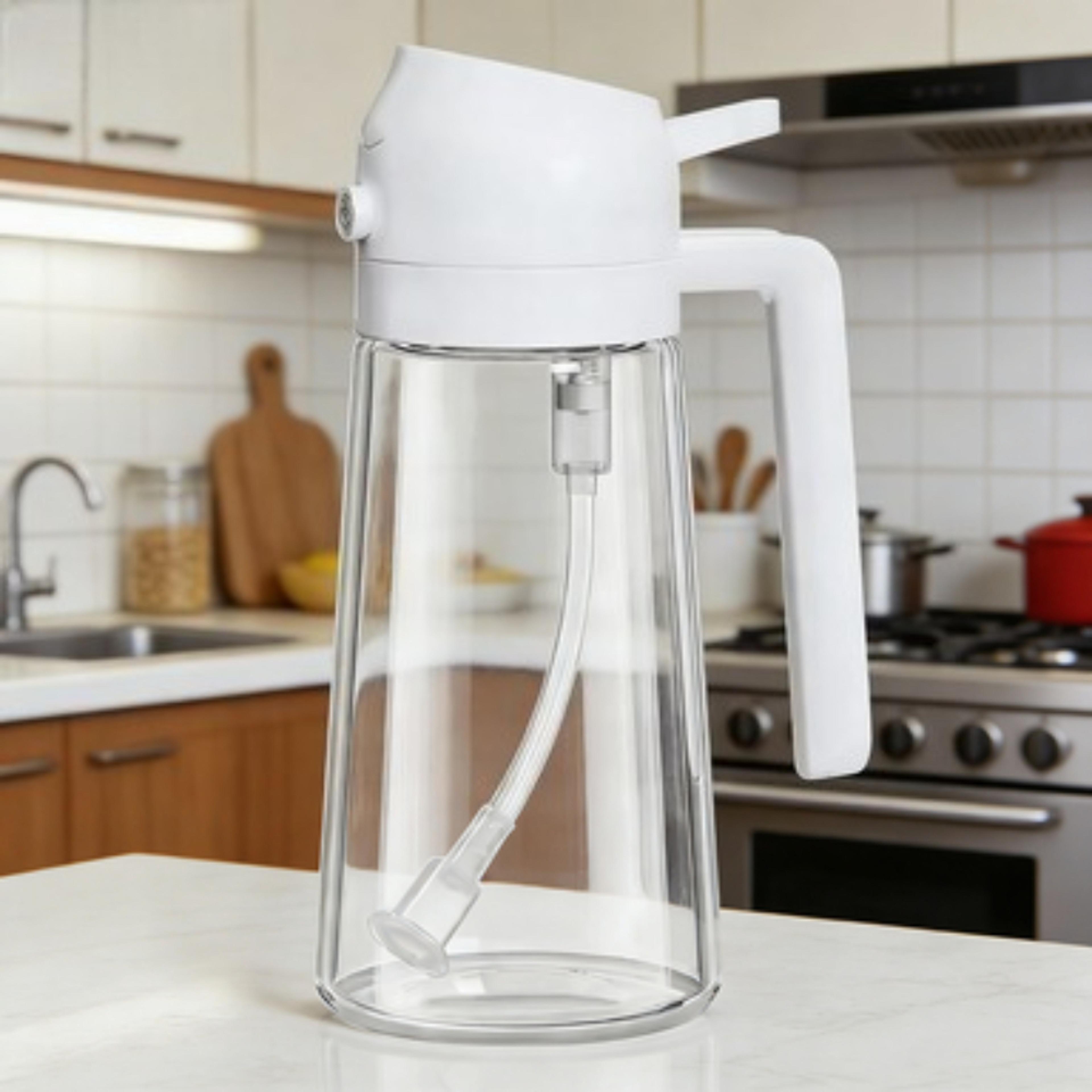 oil sprayer bottle for cooking and bbq with built in olive oil dispenser