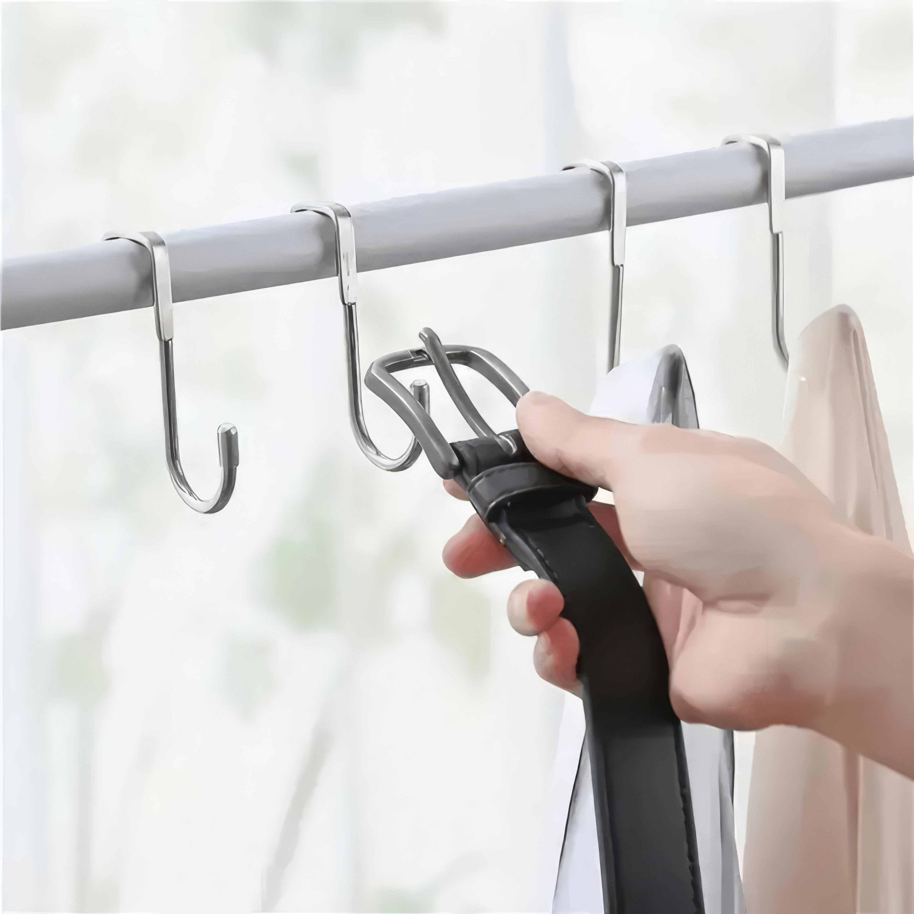 spacesaver heavy duty double hook rack for kitchen and bathroom doors