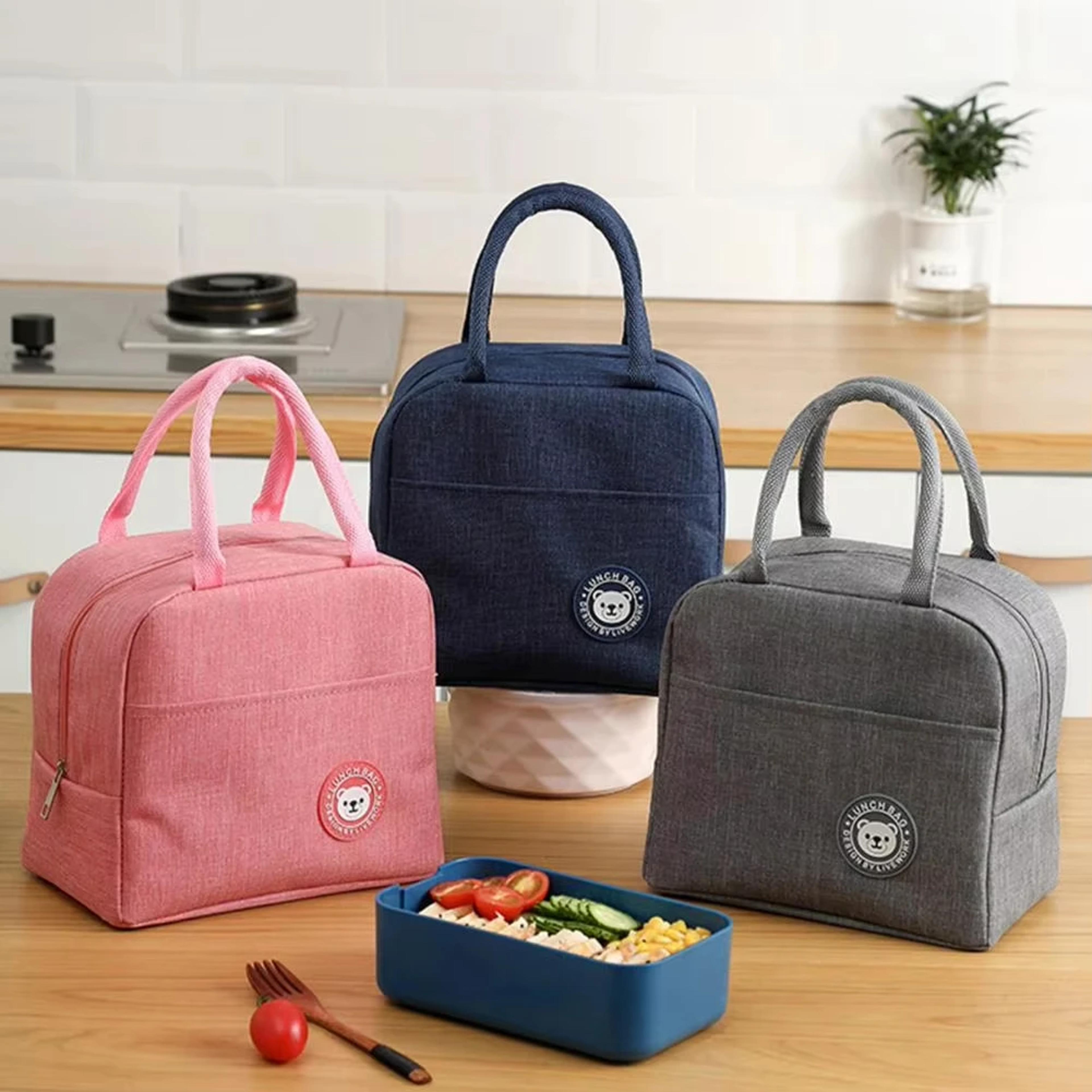 portable insulated lunch bag leakproof oxford tote for work, school & daily commutes
