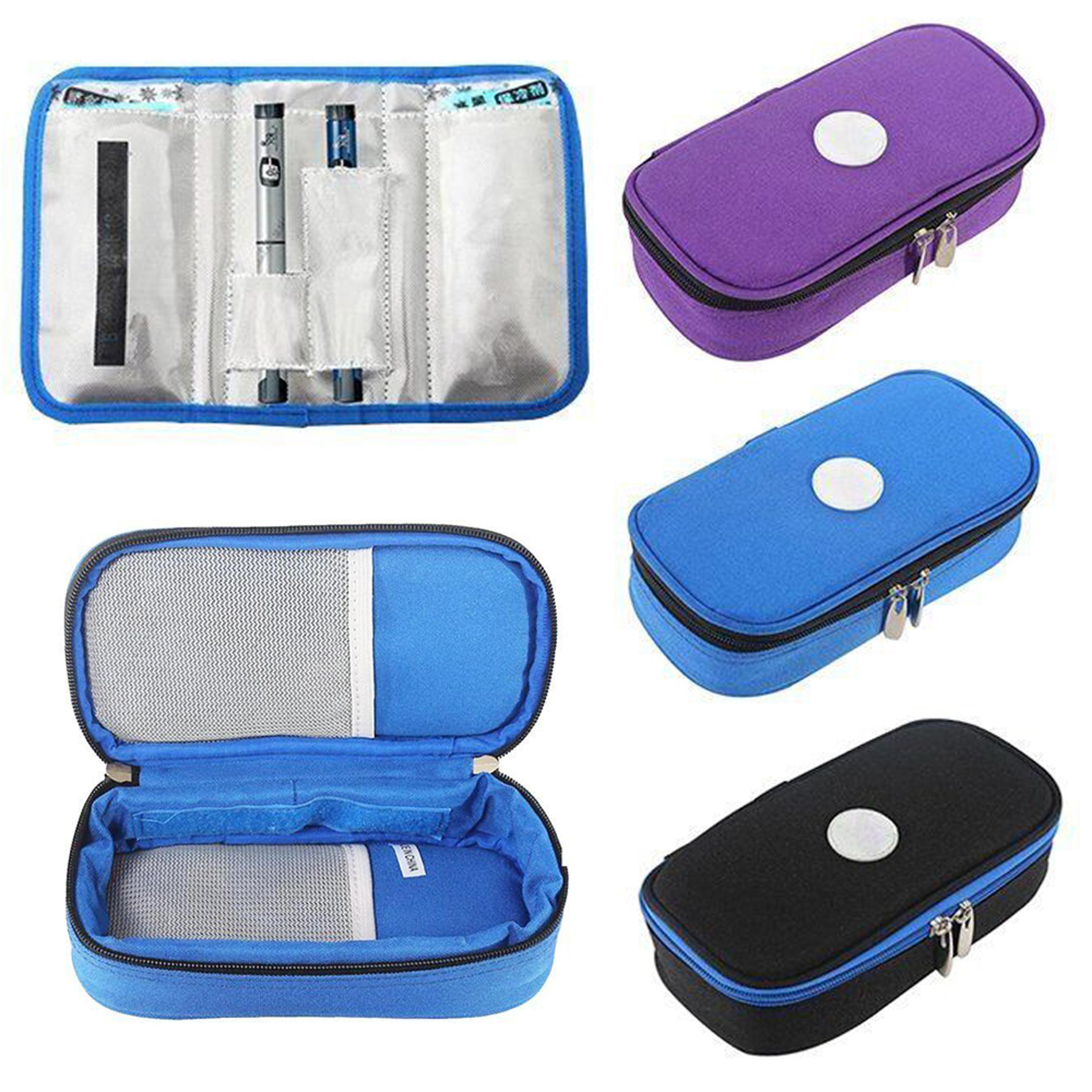 portable insulin cooler bag for diabetic travel medication storage