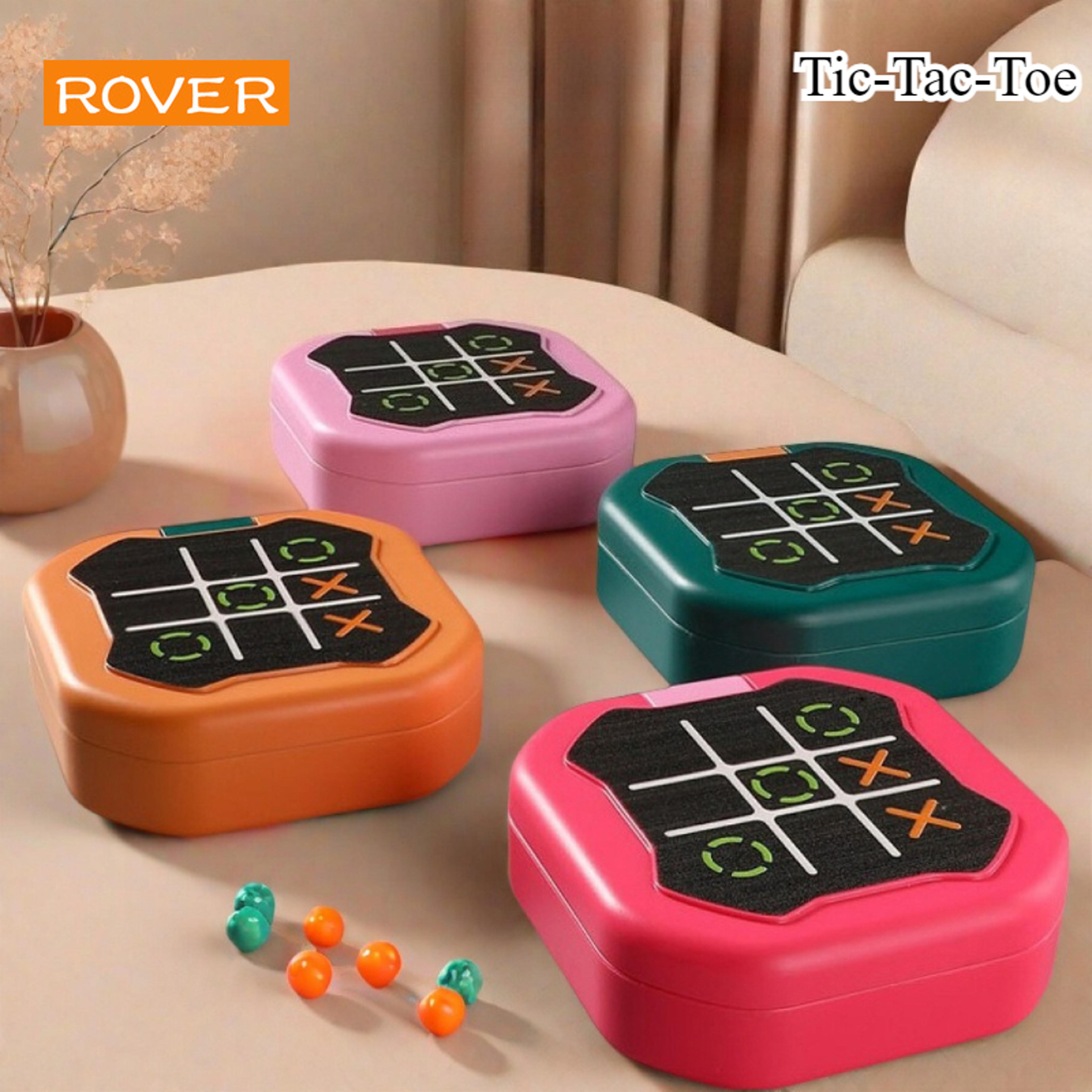 smart glow electronic tic tac toe game portable montessori puzzle board for kids & family fun