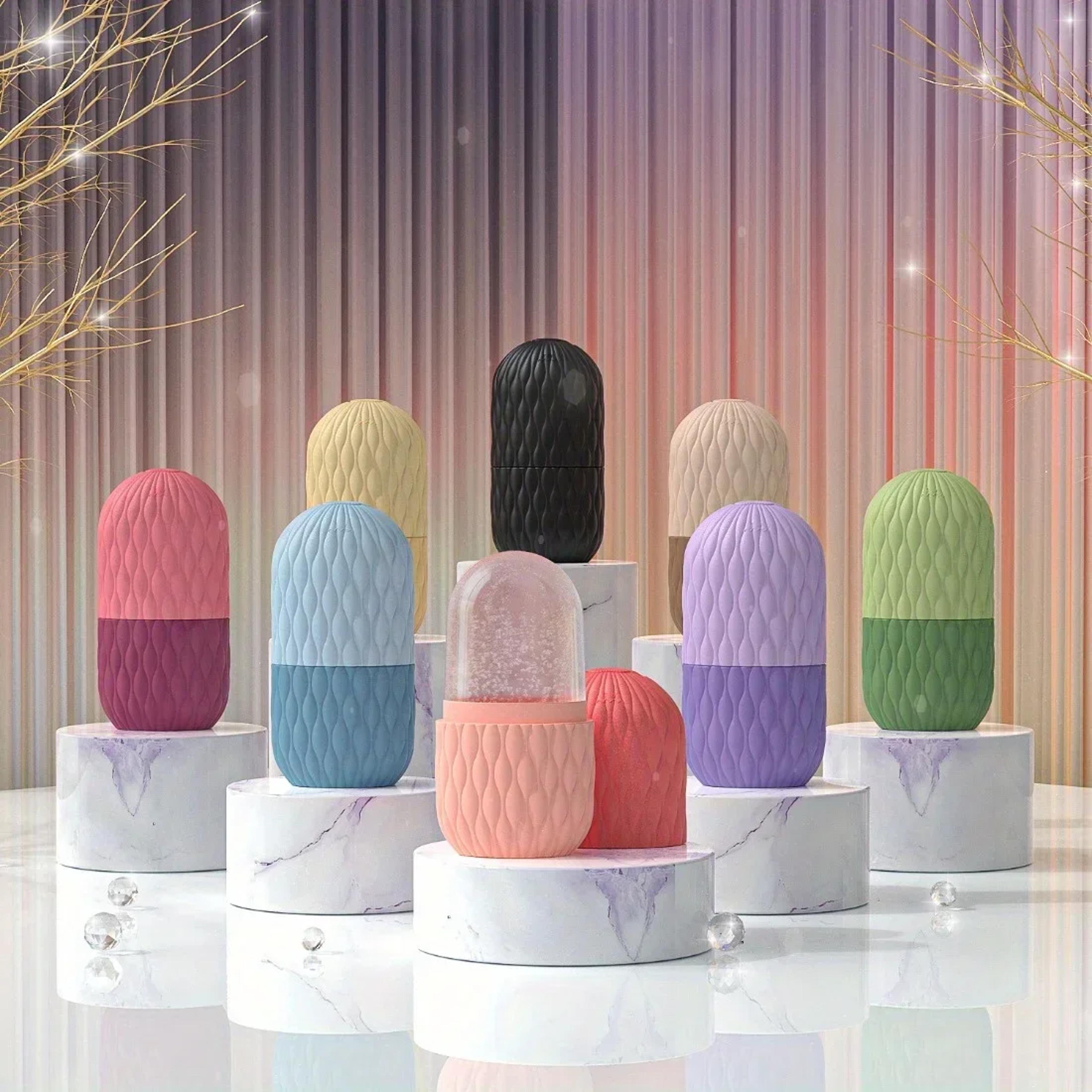 product name glowchill ice face roller for puffy eyes, pore tightening & facial massage