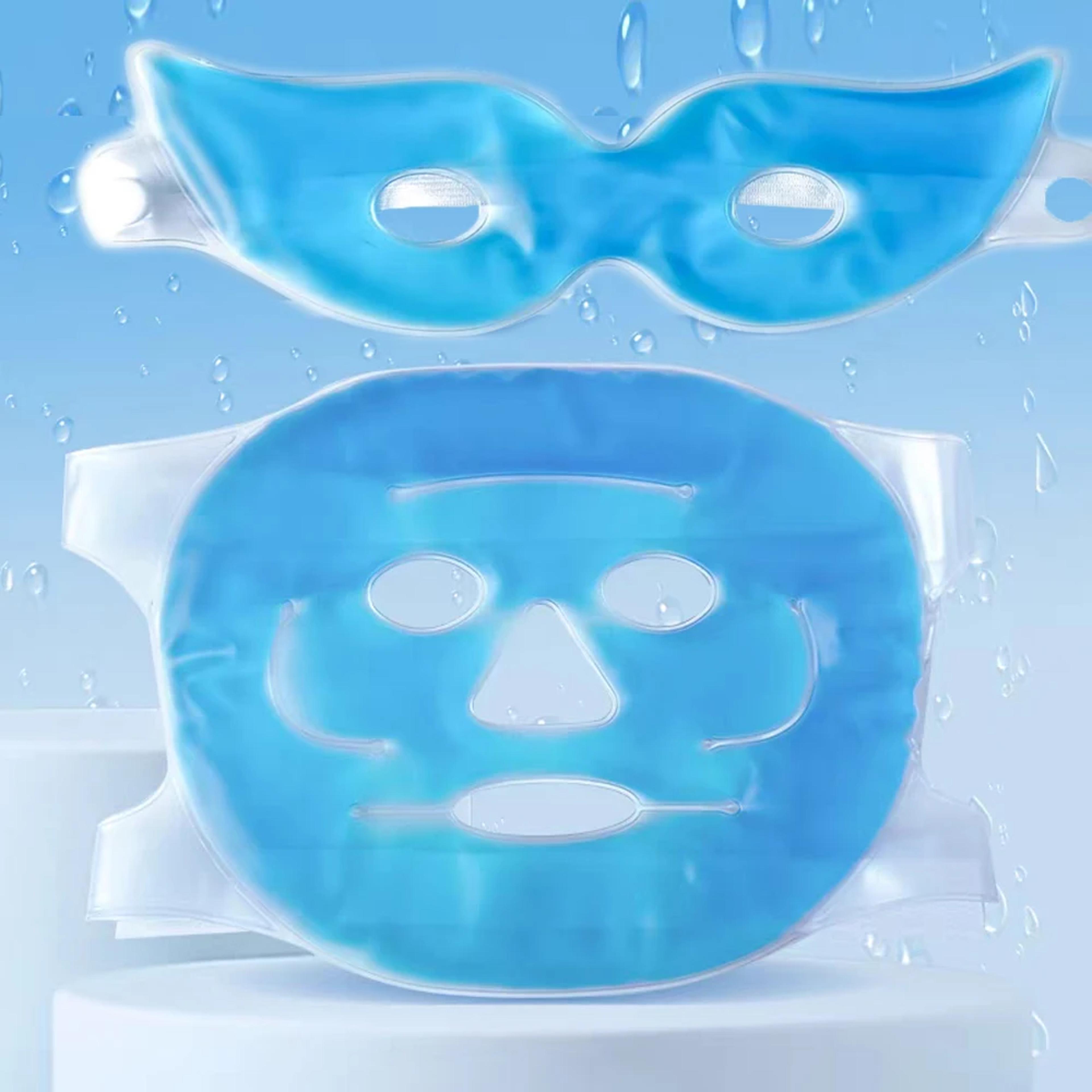 cryoglow cooling gel face mask for puffy eyes cold therapy skincare mask