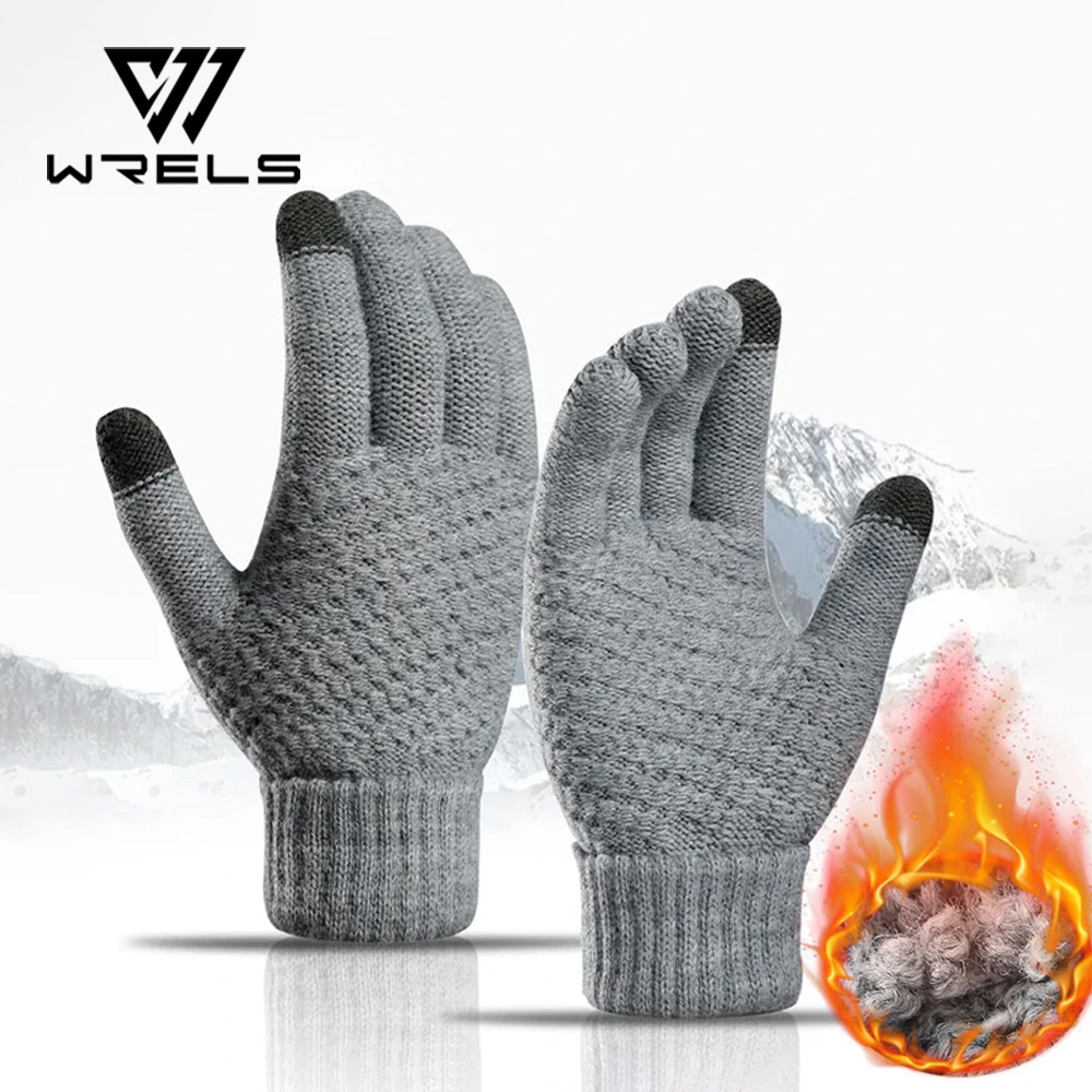 winter touch screen knit gloves for men & women warm stretch driving & cycling gloves