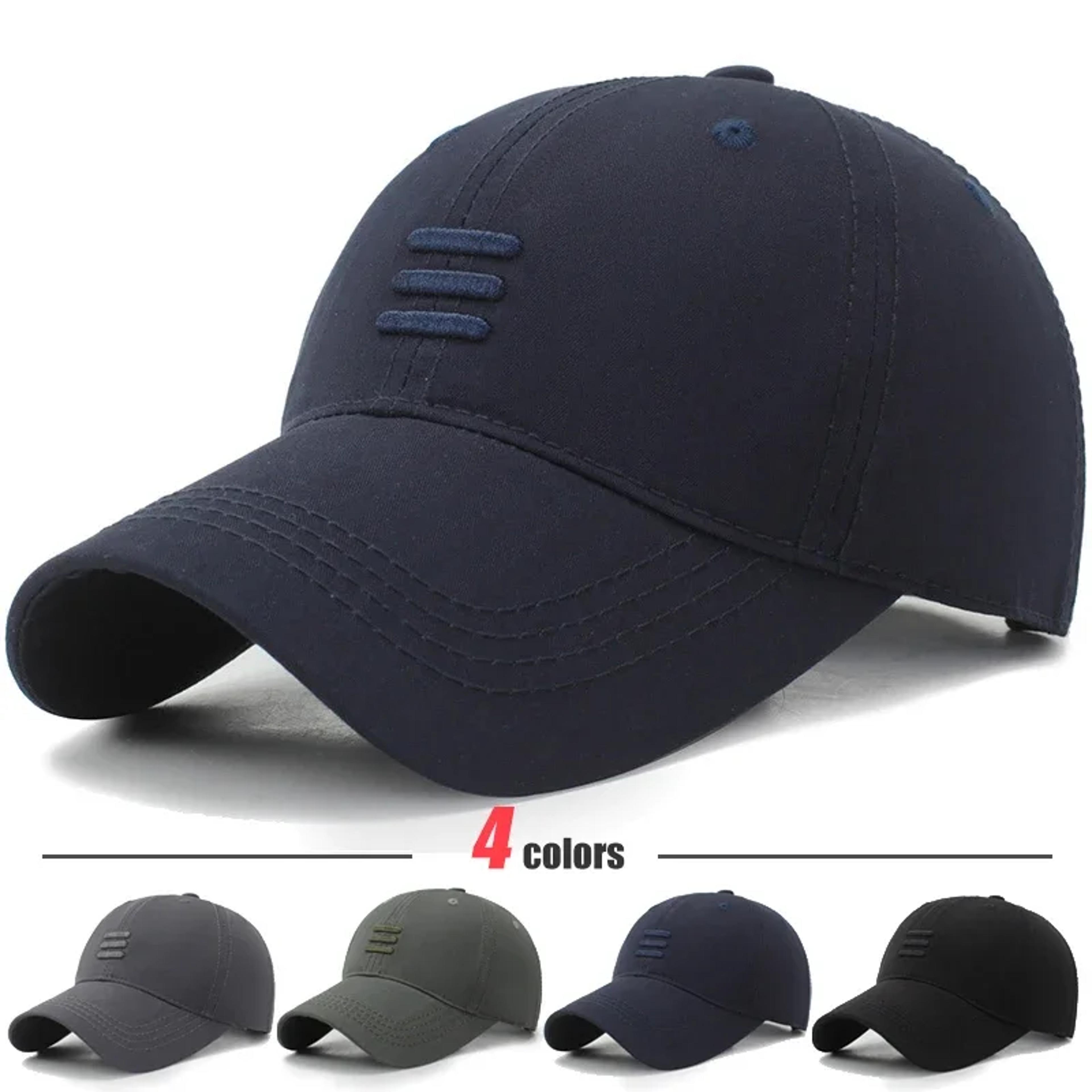 three stripe cotton dad hat adjustable baseball cap for men & women