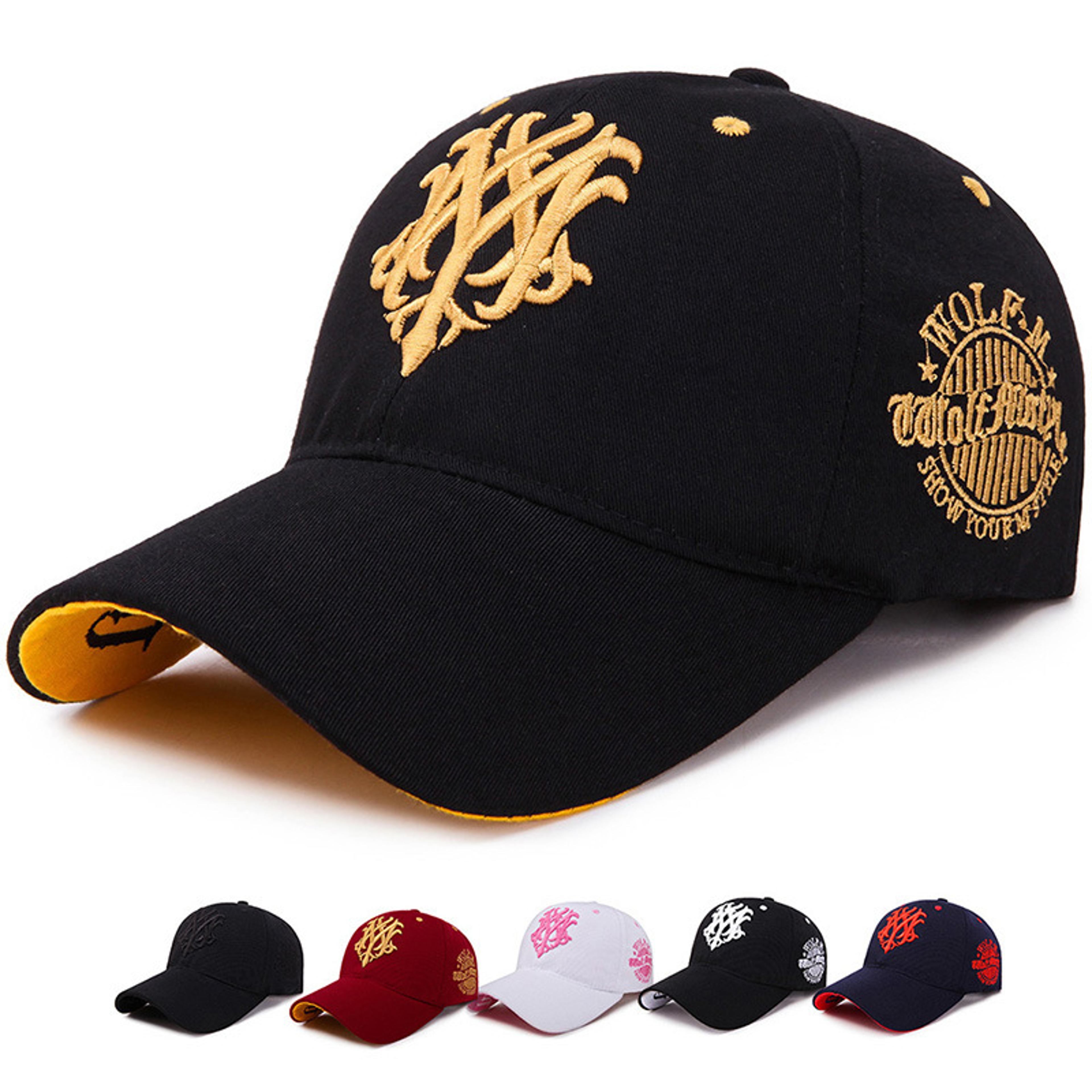 flame totem embroidered baseball cap adjustable snapback hat for men & women