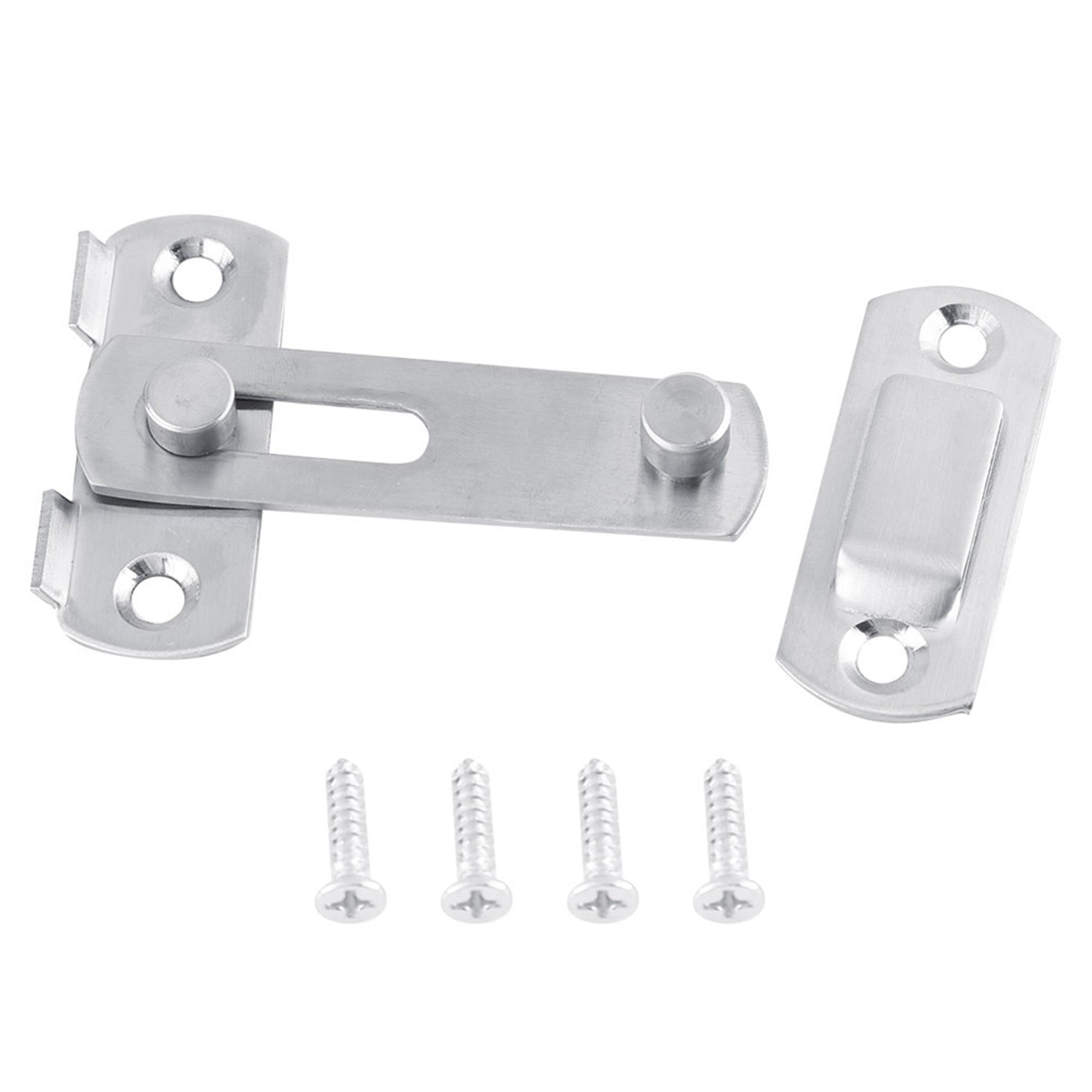 secureslide stainless steel door hasp lock for cabinets, windows & sliding doors
