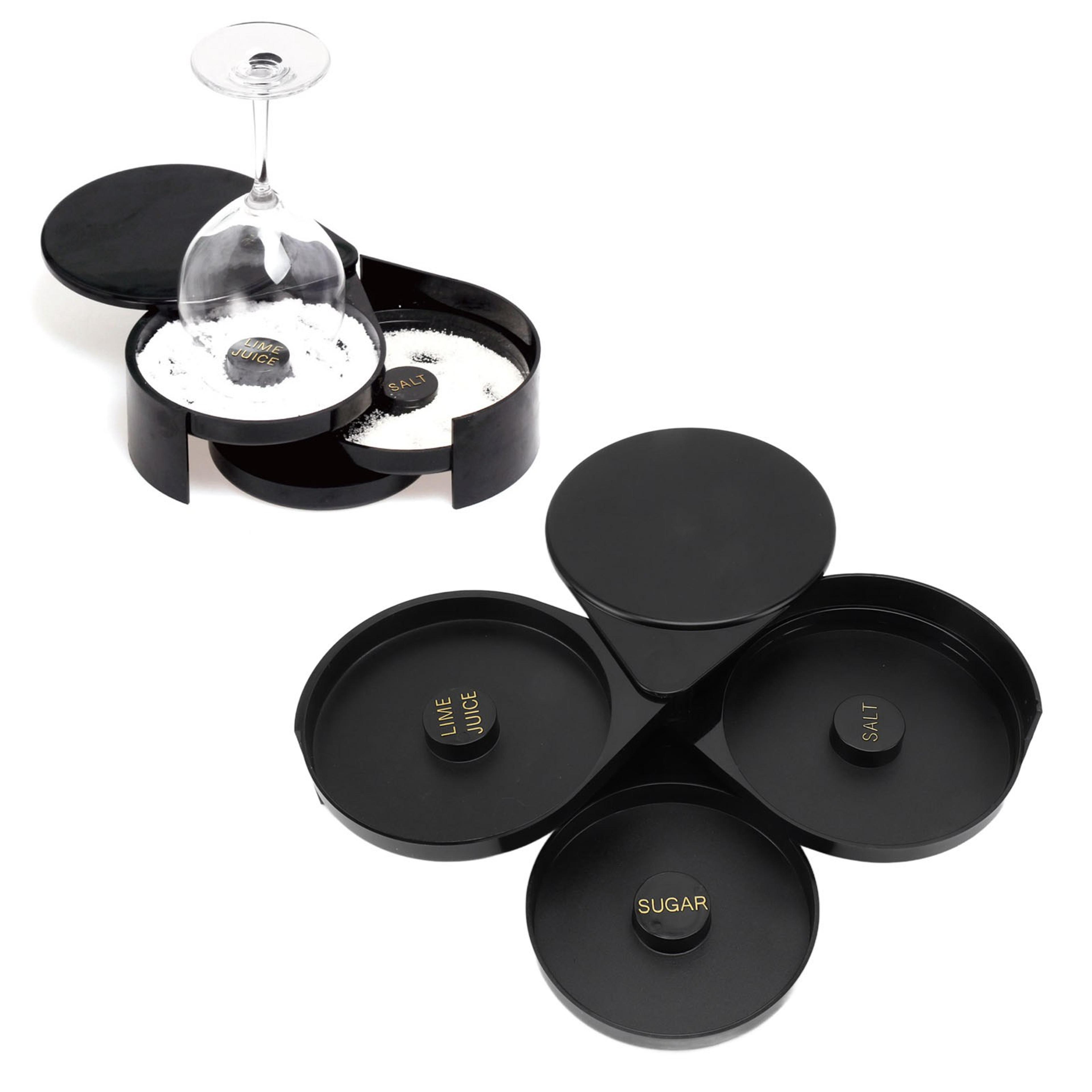 professional tier bar glass rimmer for cocktails, margaritas & home bartending