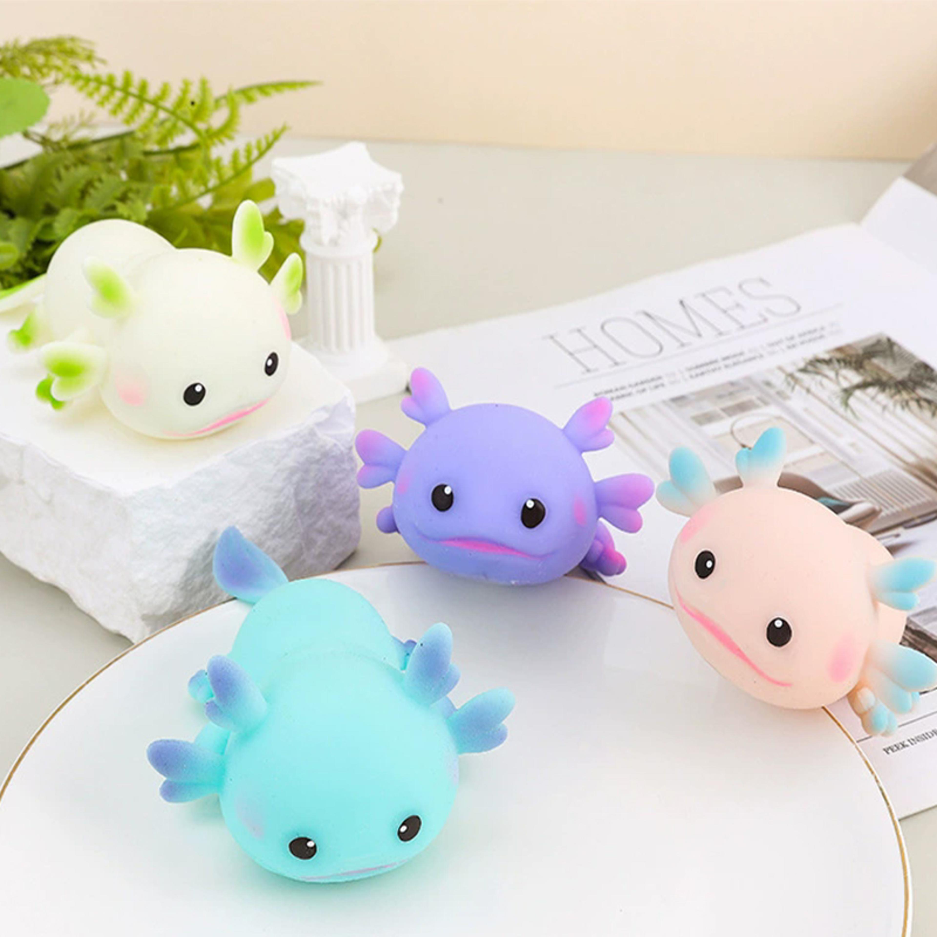 axolotl squishy stress relief toy slow rebound sensory fidget for kids & adults